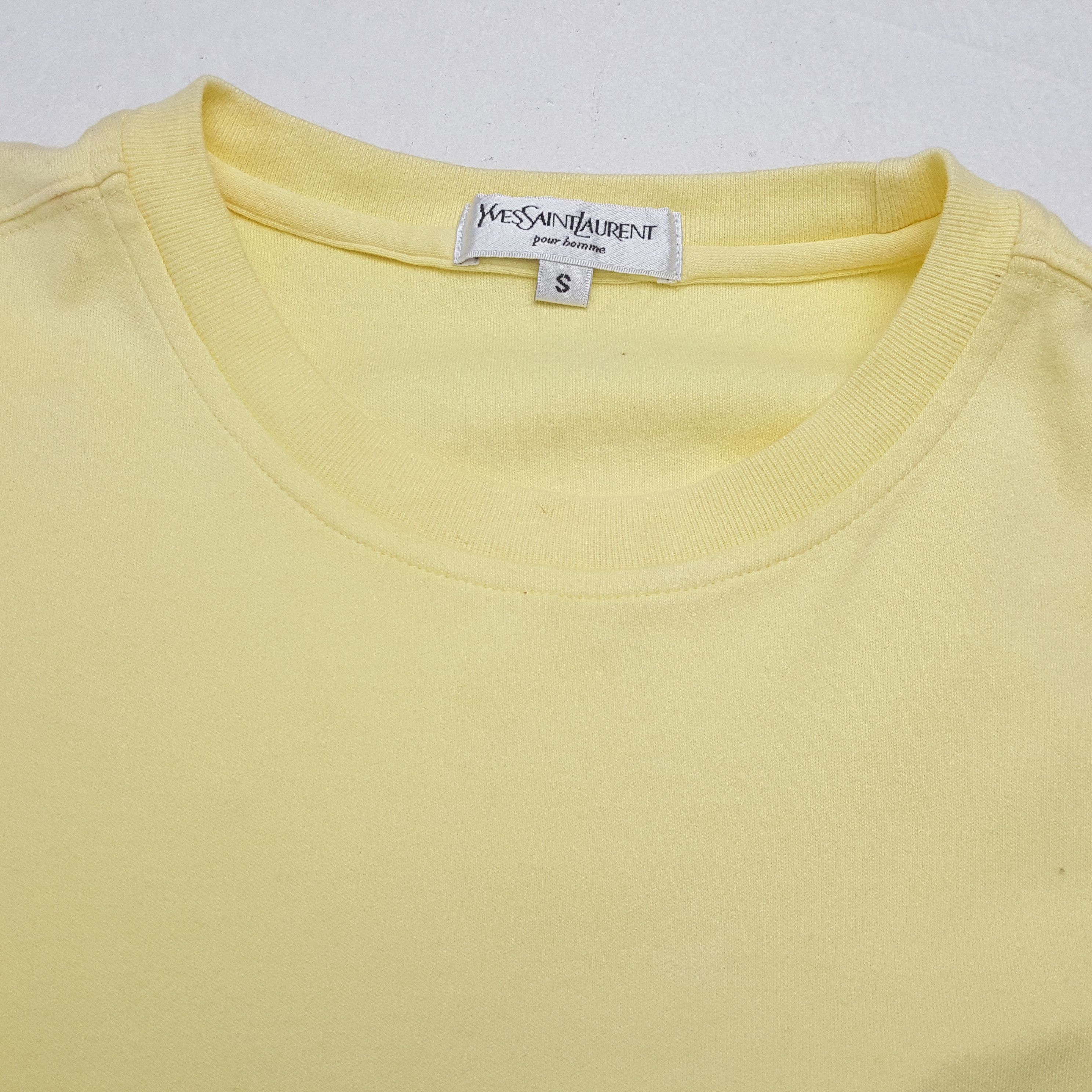 Vintage × Yves Saint Laurent YVES SAINT LAURENT YSL Spellout Design Tshirt Size US M / EU 48-50 / 2 - 9 Thumbnail