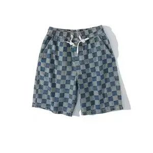 Japanese Brand 20SS Indigo Union Japan Blue Checked Shorts Size US 33 - 1 Thumbnail