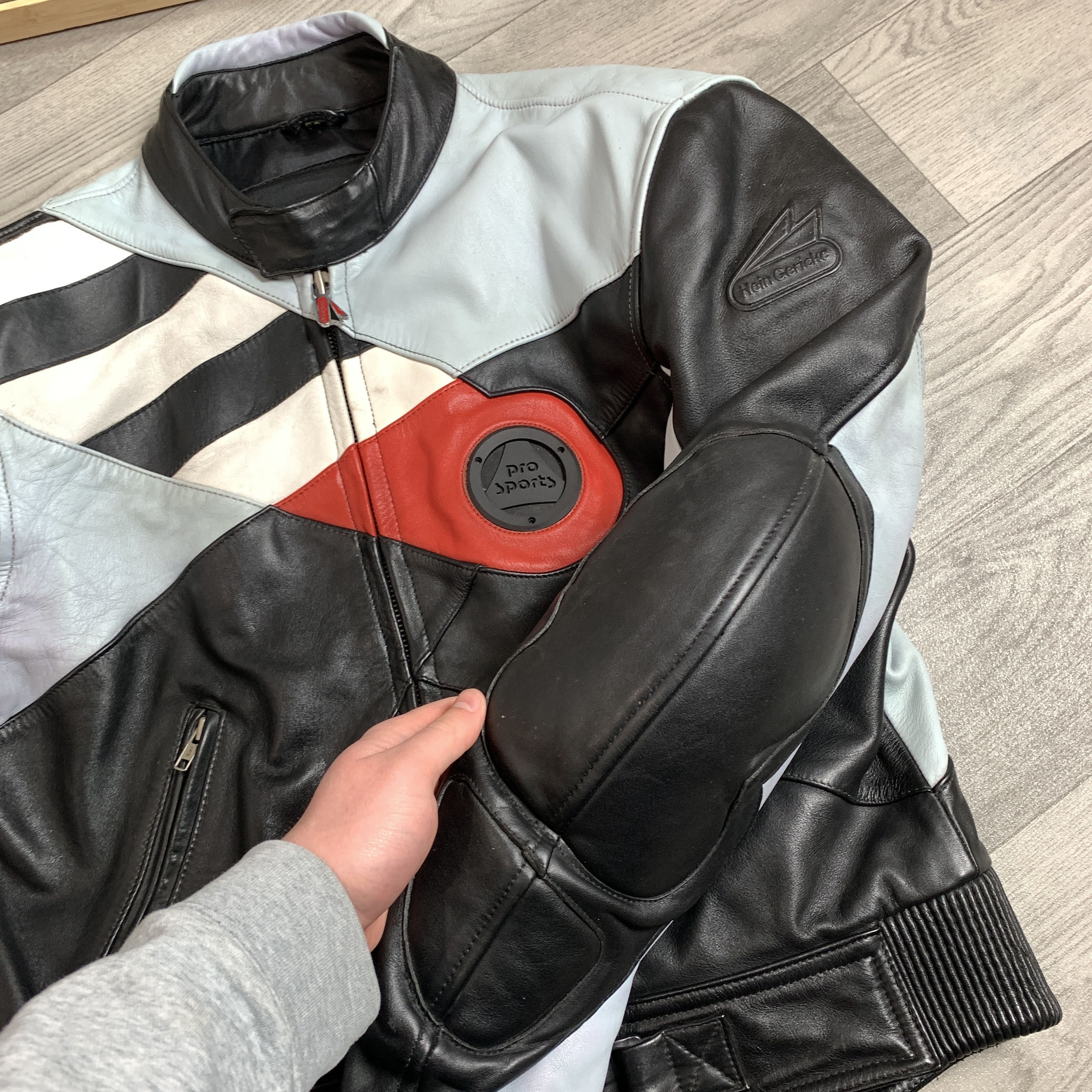 Hein Gericke Vintage Hein Gericke Pro Sports Moto Biker Leather Jacket L Size US L / EU 52-54 / 3 - 16 Thumbnail