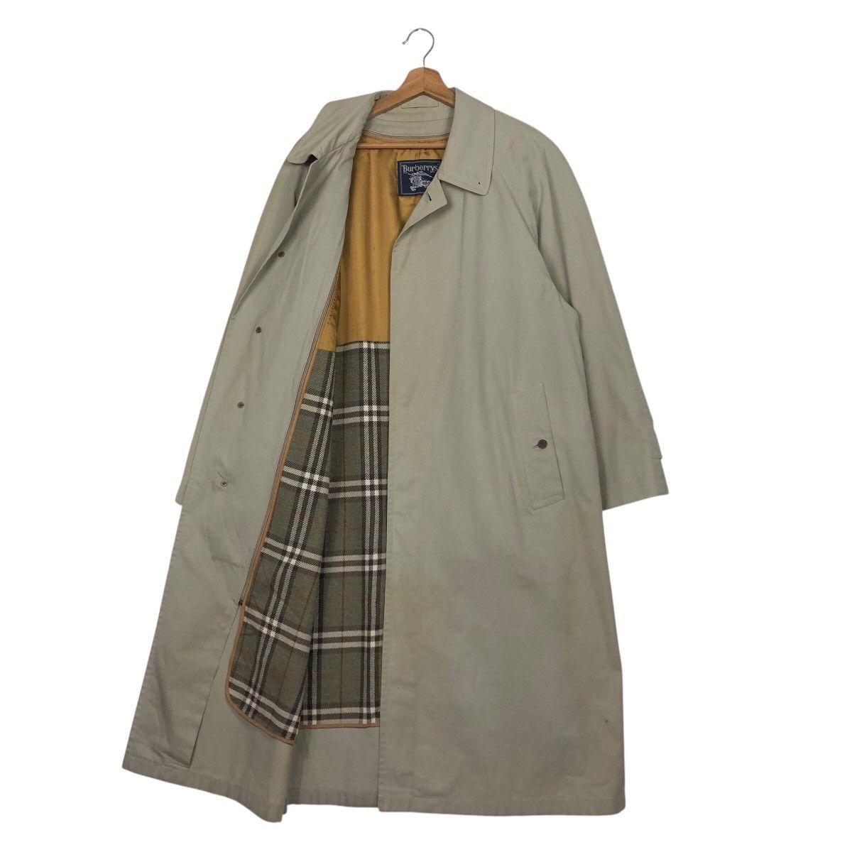 Burberry 📌Vintage Long Jacket Burberrys Nova Check Blanket Tartan Size US M / EU 48-50 / 2 - 13 Thumbnail