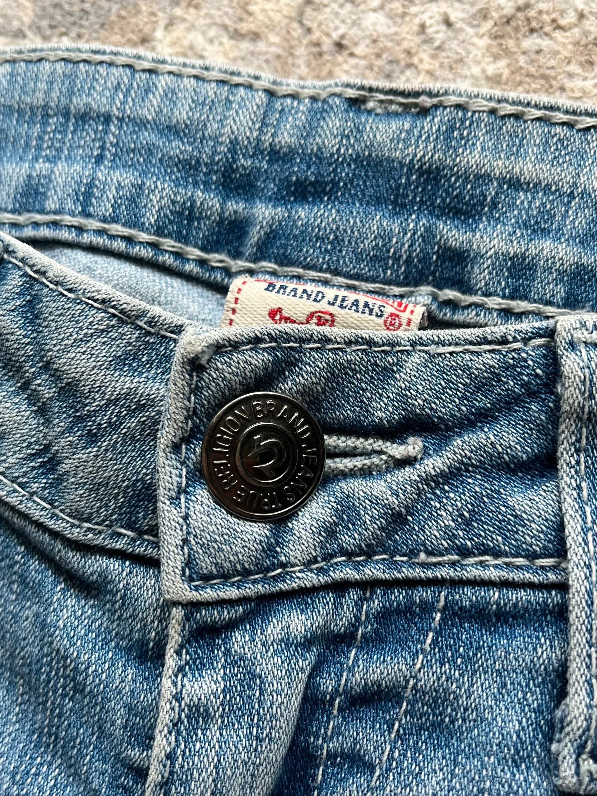 True Religion True Religion Made in USA Slim Fit Jeans Denim Sz W 26 Size 26" / US 2 / IT 38 - 10 Thumbnail