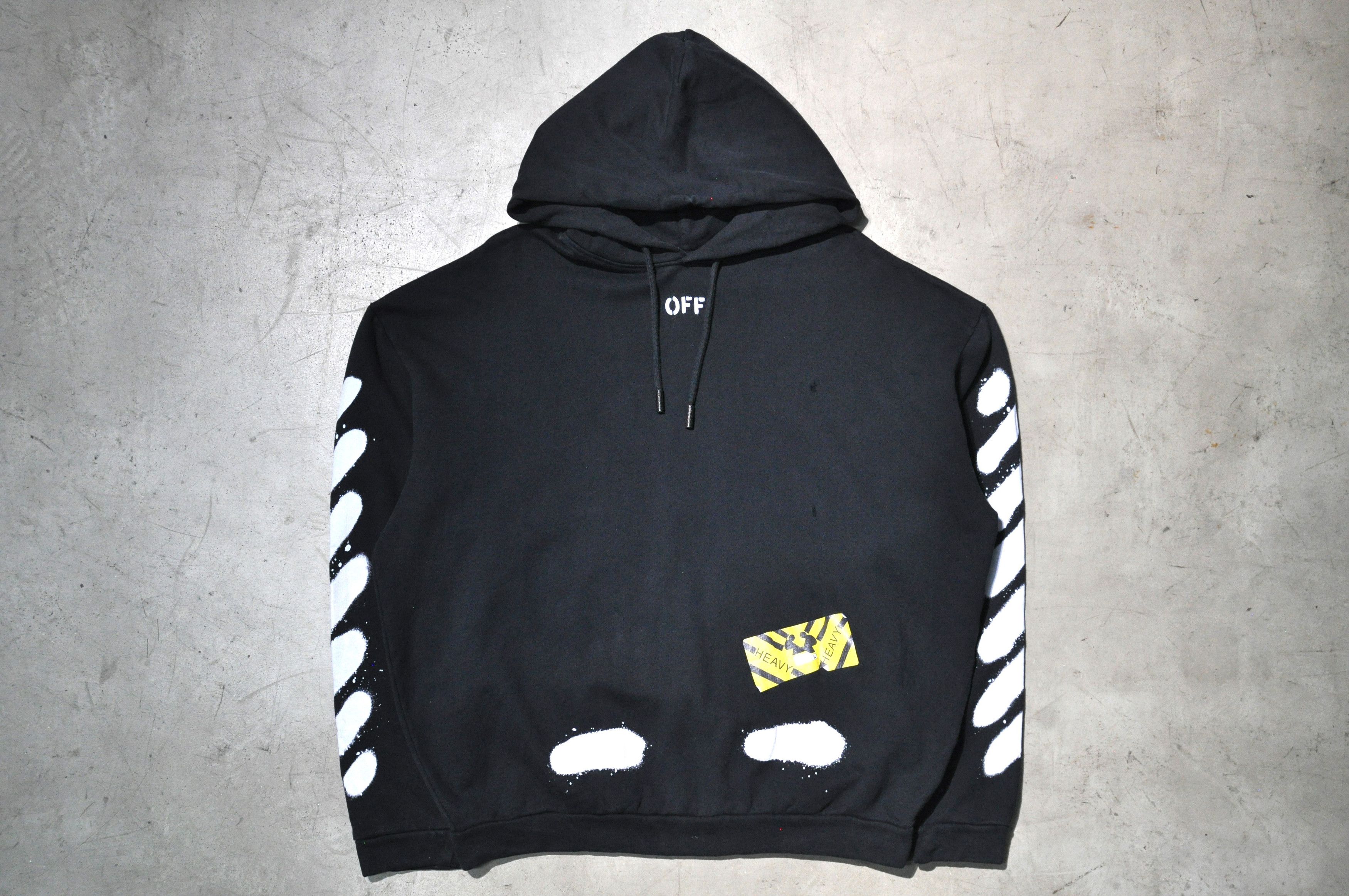 Off-White Off-White - S/S 17 - Diag Spray Hoodie Size US M / EU 48-50 / 2 - 3 Thumbnail