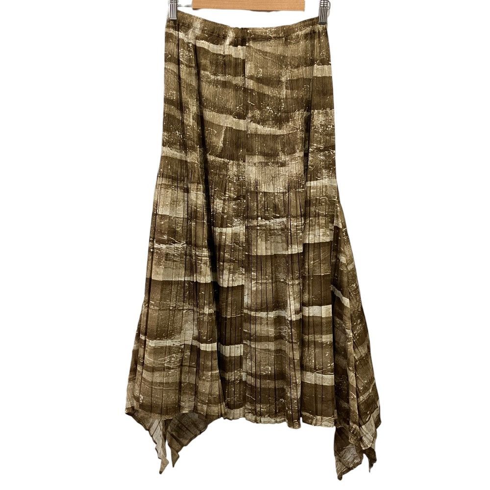 Issey Miyake Issey Miyake Pleats Please Issey Miyake Transfer Print Long Skirt Textile Skirts PP31-JG924 DUTY FREE for USA Size ONE SIZE - 1 Thumbnail