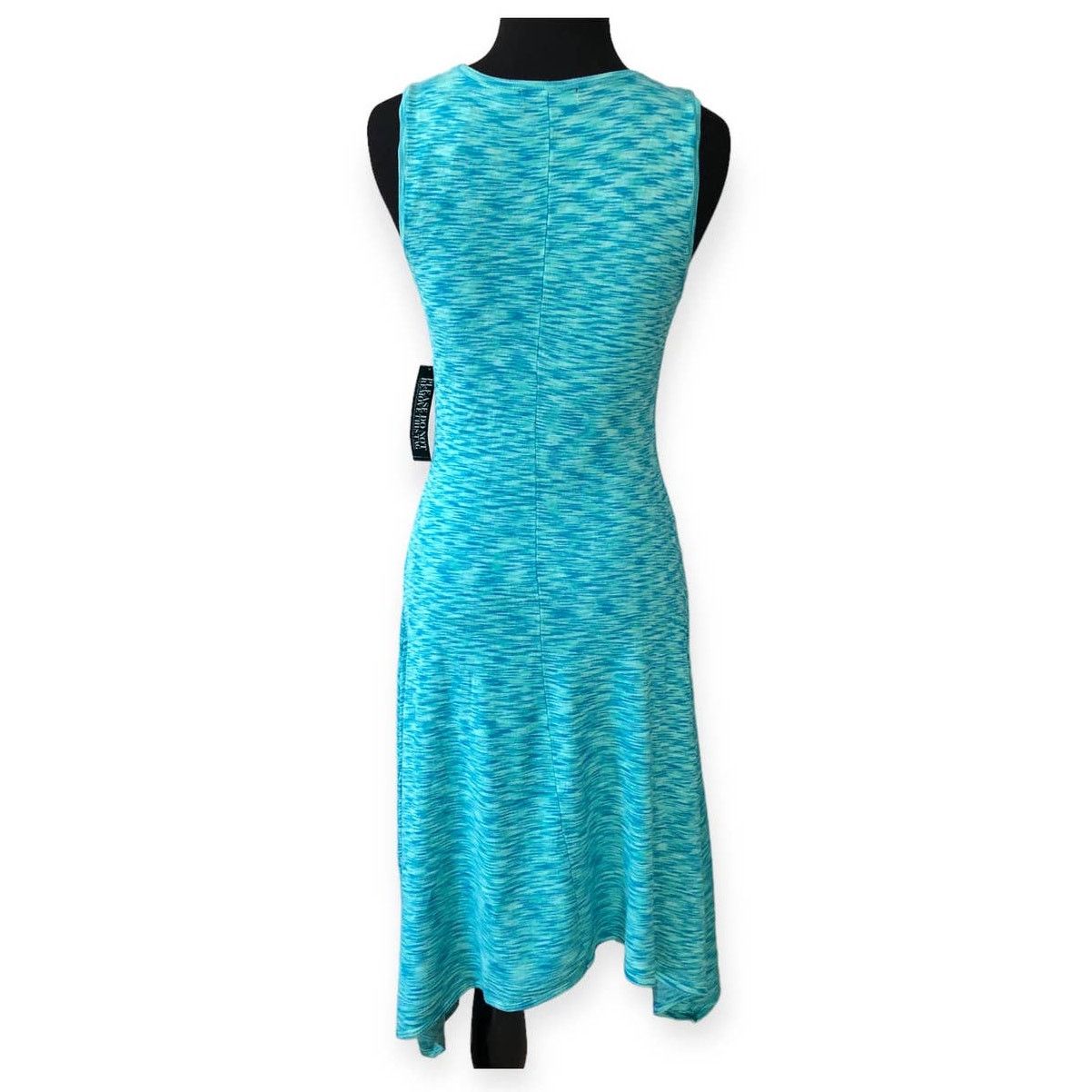 Other New York & Company Dress Blue Midi Stretch Bodycon Size Sm Size S / US 4 / IT 40 - 4 Thumbnail