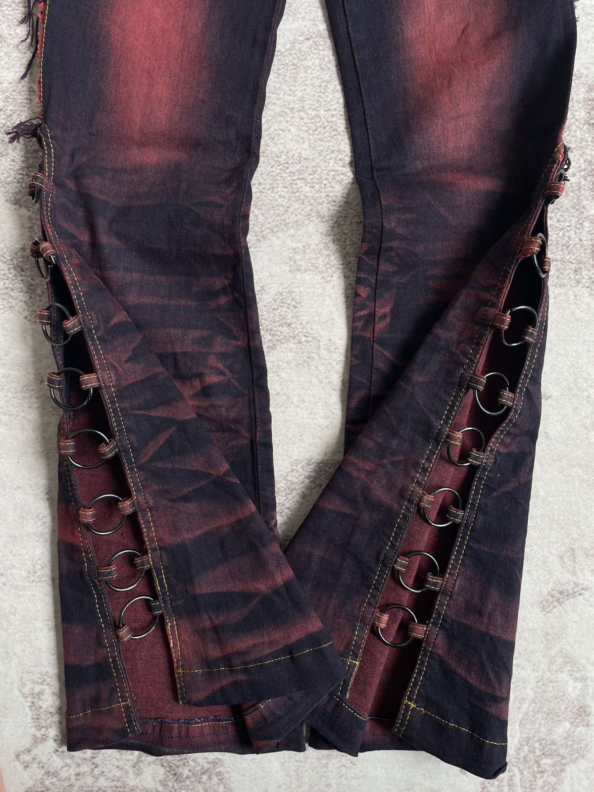 Japanese Brand Vintage Y2K Guppys Flare LGB Style Denim Pants Size US 28 / EU 44 - 6 Thumbnail