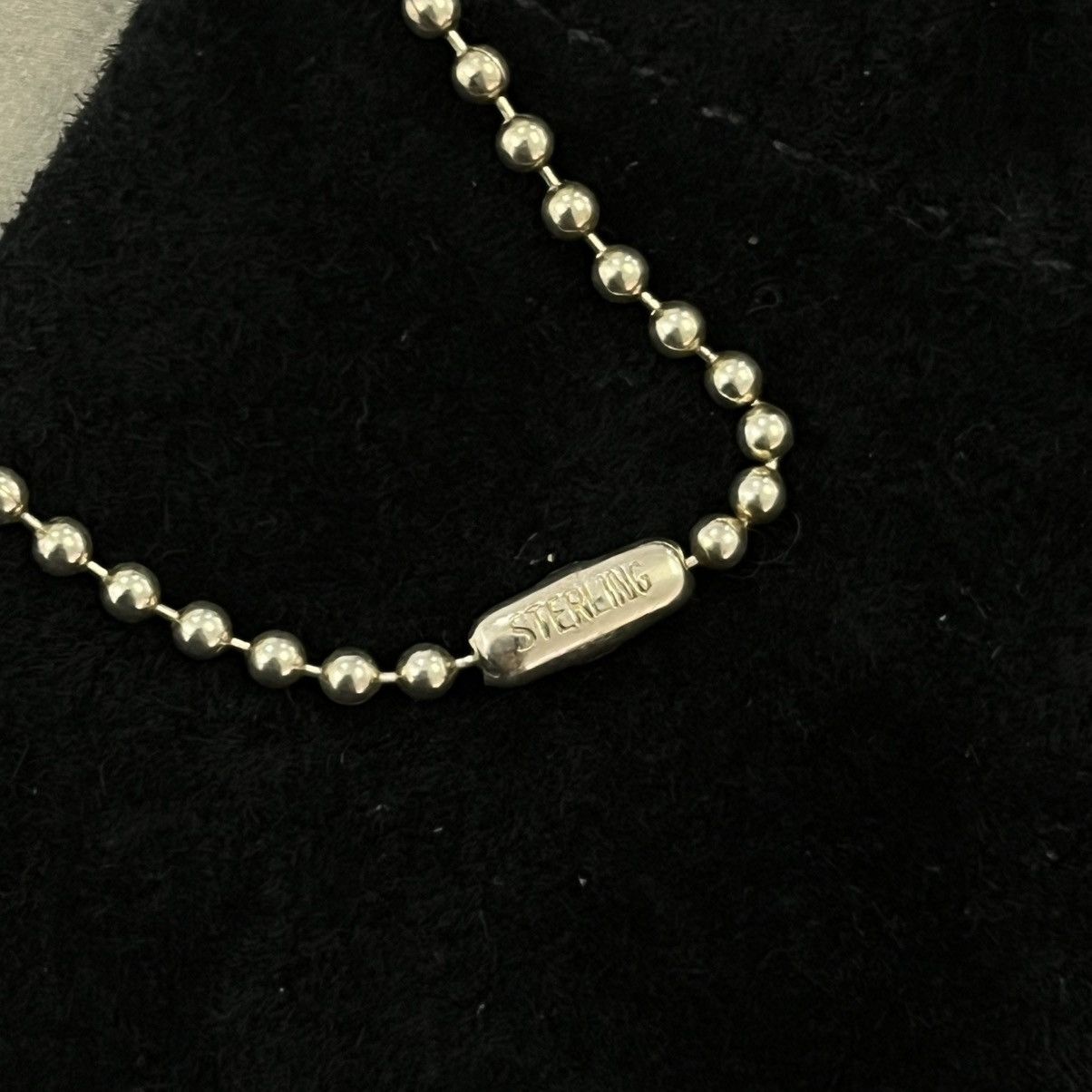 Chrome Hearts Chrome Hearts Peace-Sign Ball Necklace Silver Size ONE SIZE - 4 Thumbnail