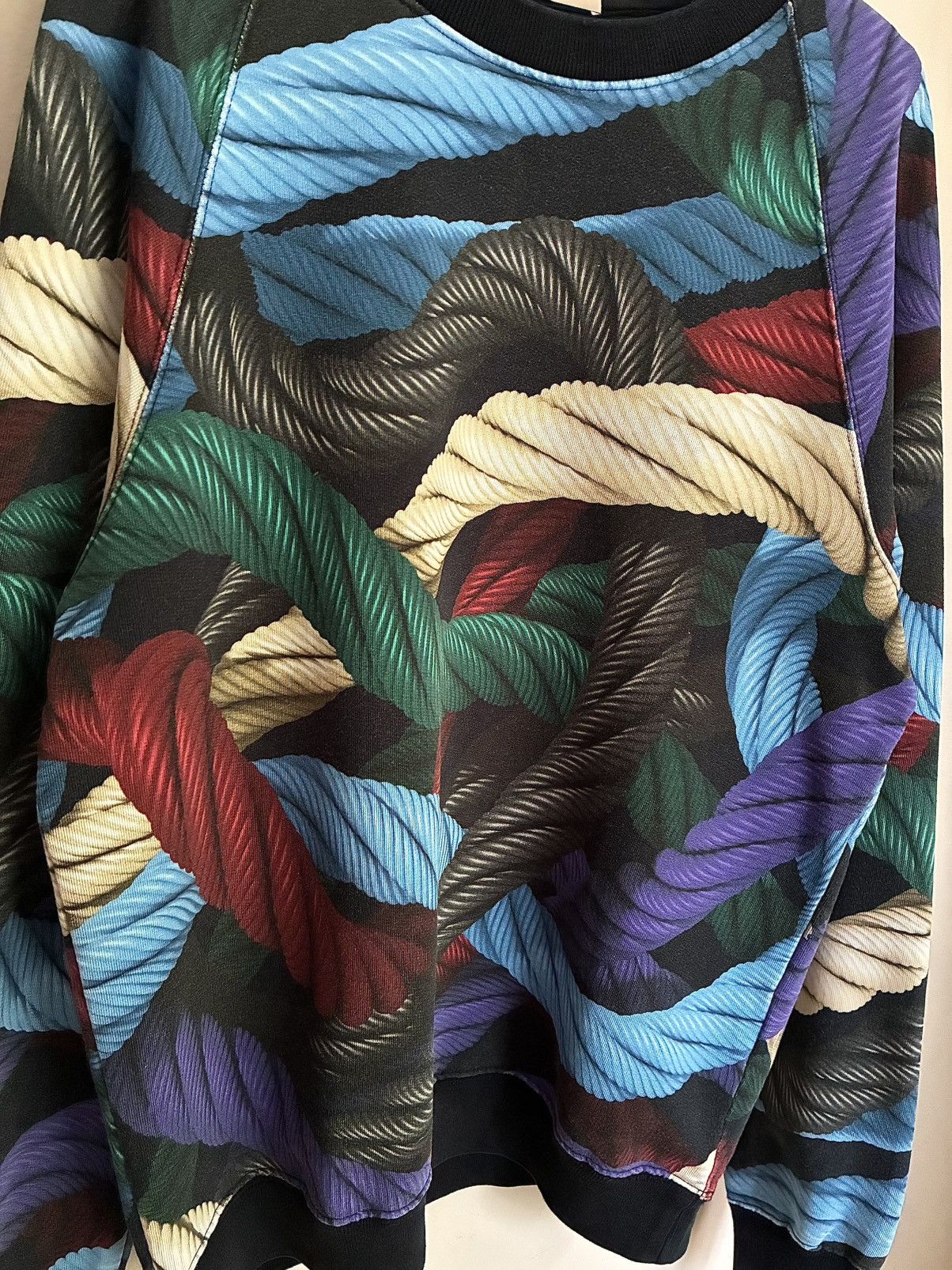 Christopher Kane Christopher Kane Trompe-l'œil Magnified Yarn Print Sweater Size US M / EU 48-50 / 2 - 15 Thumbnail
