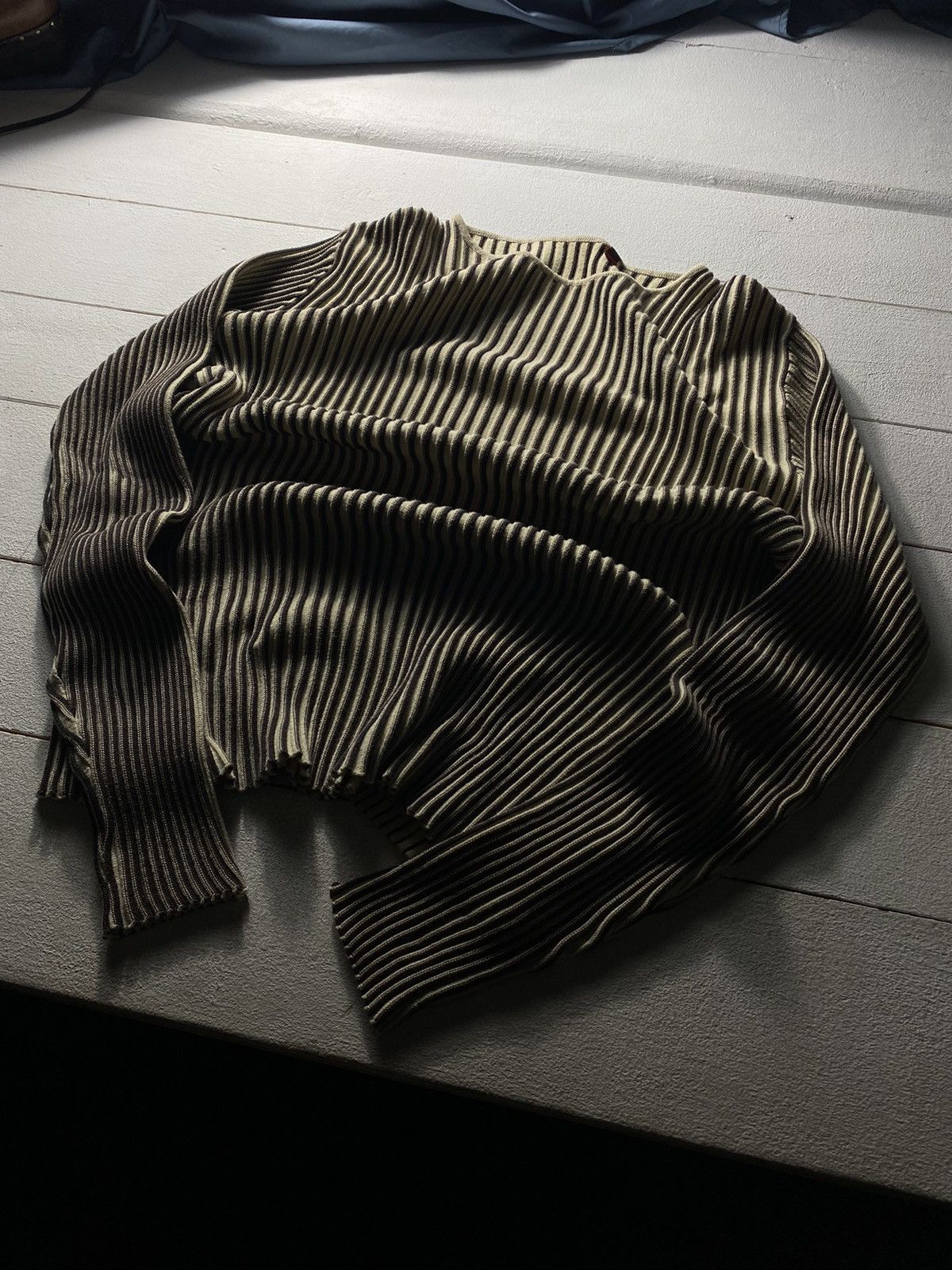 If Six Was Nine × Japanese Brand 💢RARE OPIUM AVANT GARDE SWEATER STRIPED GOTHIC MENS LARGE Size US L / EU 52-54 / 3 - 2 Thumbnail
