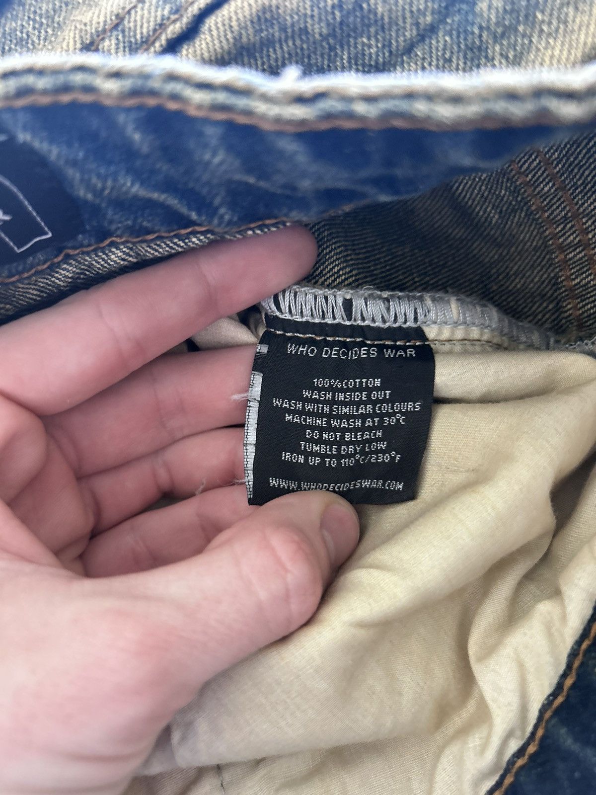 Who Decides War Who Decides War Denim Washed Blue Size 30 Size US 30 / EU 46 - 10 Thumbnail