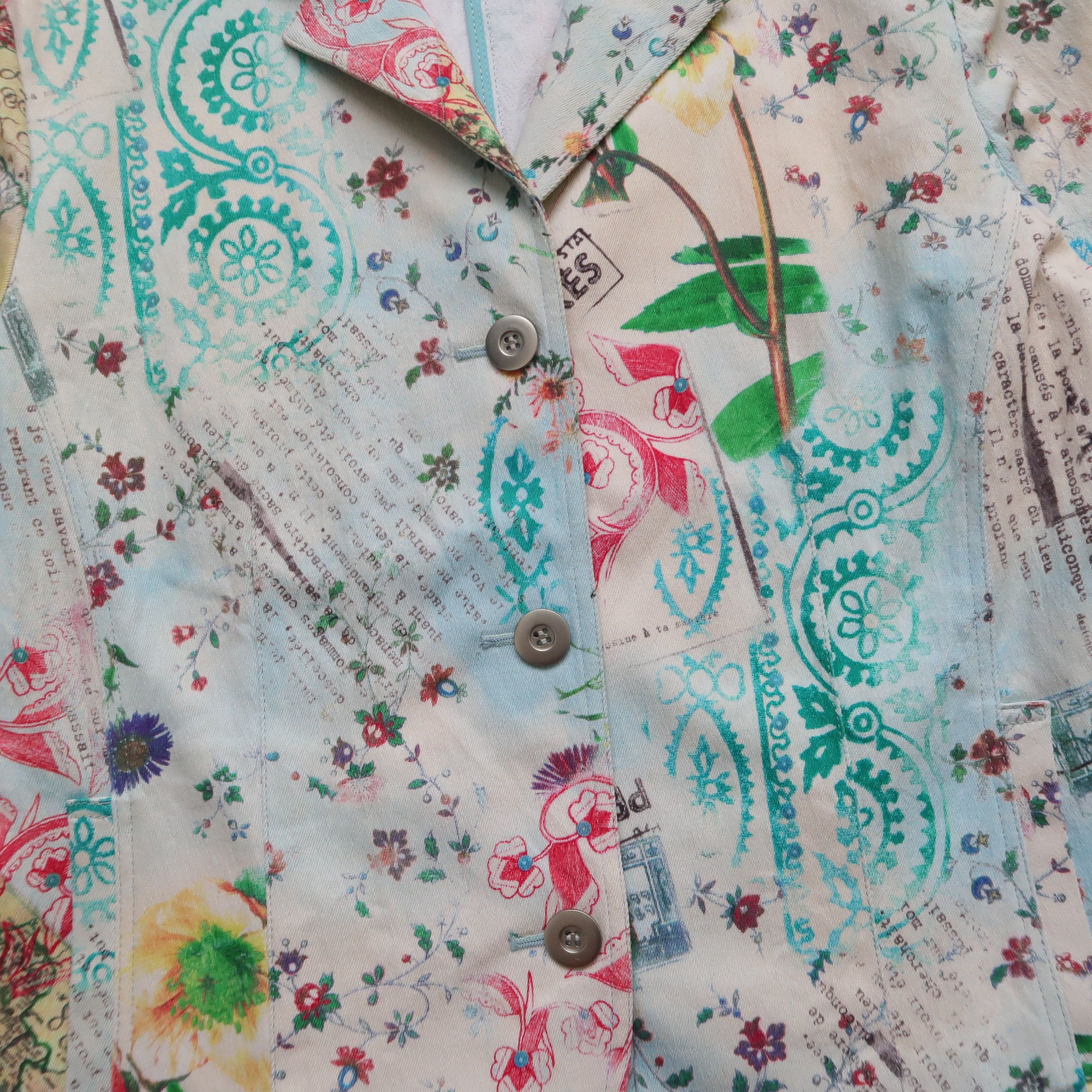 Japanese Brand 2018 Kansai Yamamoto LSD Psychedelic Floral Jacket Size US S / EU 44-46 / 1 - 5 Thumbnail