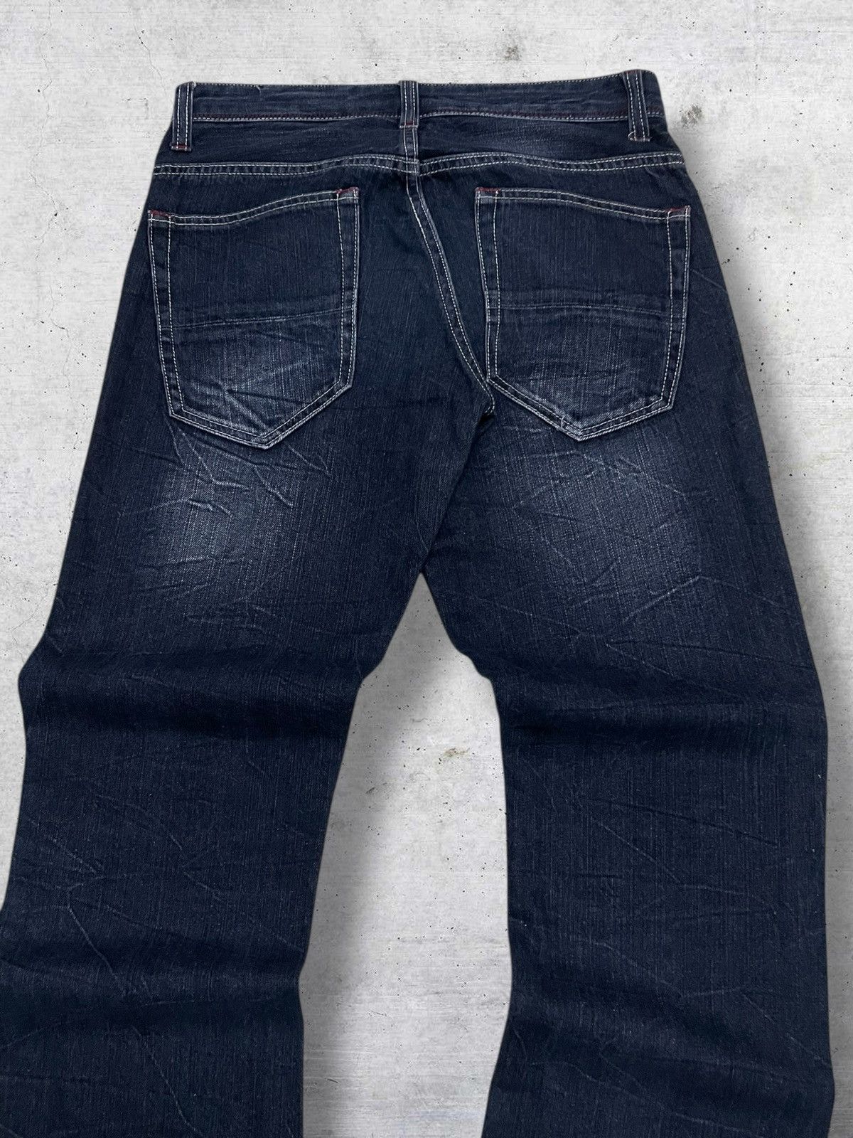 Hysteric Glamour 90S DOUBLE FOCUS JAPAN DESIGNER ‘POEM’ GRUNGE WORDING DENIM Size US 29 - 10 Thumbnail