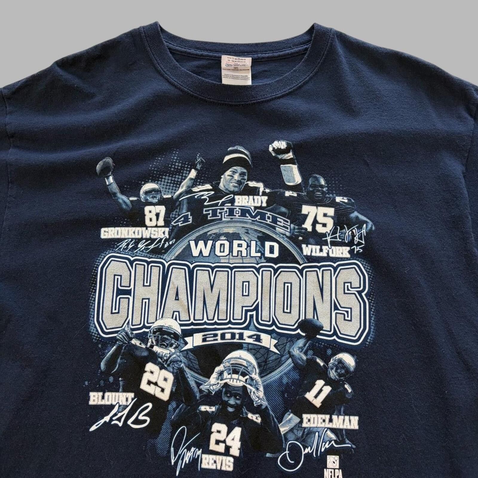 NFL 2014 New England Patriots Tom Brady Super Bowl Tee Size US L / EU 52-54 / 3 - 2 Thumbnail