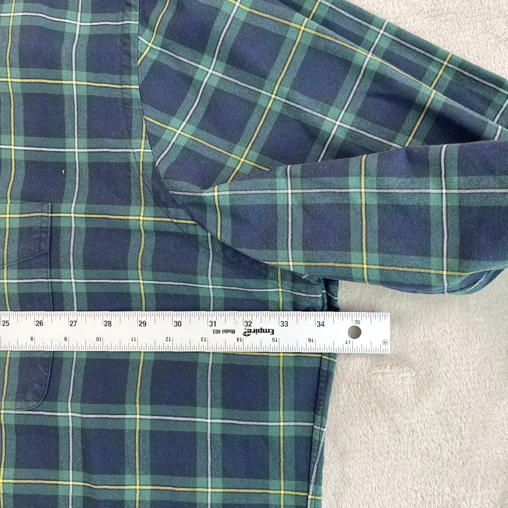 Polo Ralph Lauren Polo Ralph Lauren Shirt 4XLT Men Navy Tartan Plaid Long Sleeve Pony Preppy Size US XXL / EU 58 / 5 - 5 Thumbnail