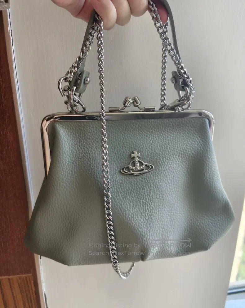Vivienne Westwood Vivienne Westwood size os Elephant Grey Green Dumpling Bag Size ONE SIZE - 1 Thumbnail