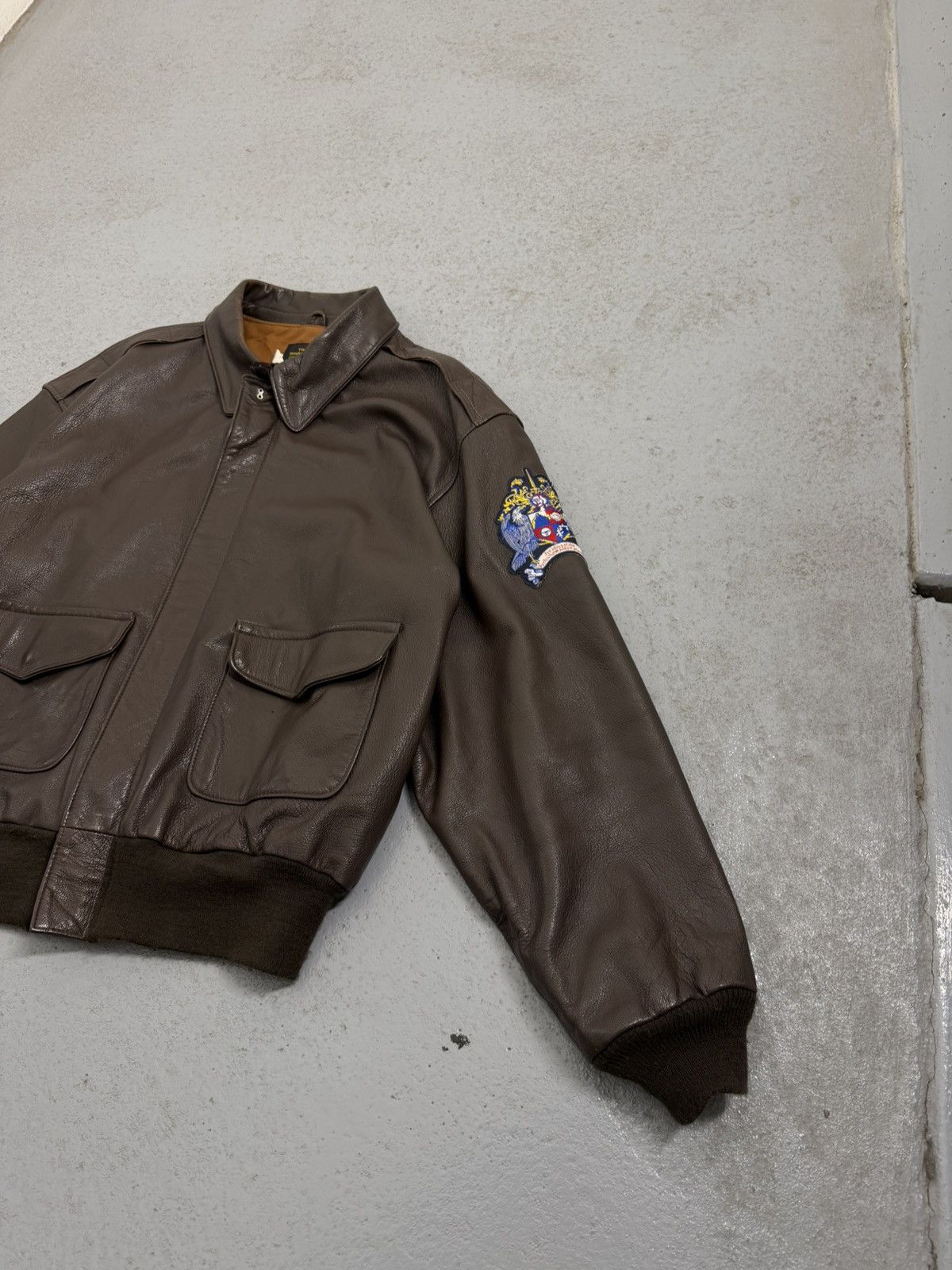 Avirex Vintage Avirex Aviator Military Leather Jacket Size US L / EU 52-54 / 3 - 2 Thumbnail