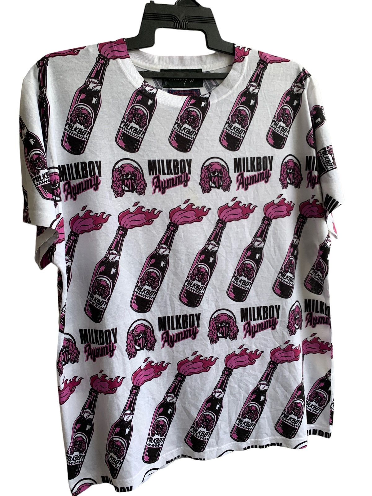 Beauty Beast × Japanese Brand Japanese Brand Over Print Milk Boy X Aymmy Tshirts Size US L / EU 52-54 / 3 - 4 Thumbnail