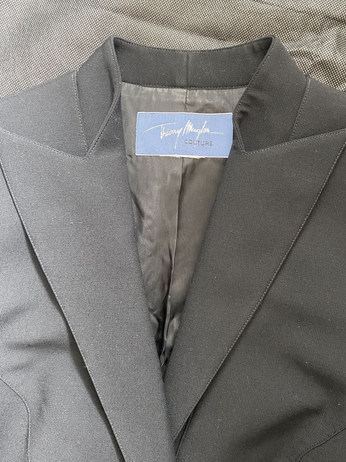 Mugler × Thierry Mugler COUTURE F/W 1988 Thierry Mugler black blazer Size M / US 6-8 / IT 42-44 - 14 Thumbnail