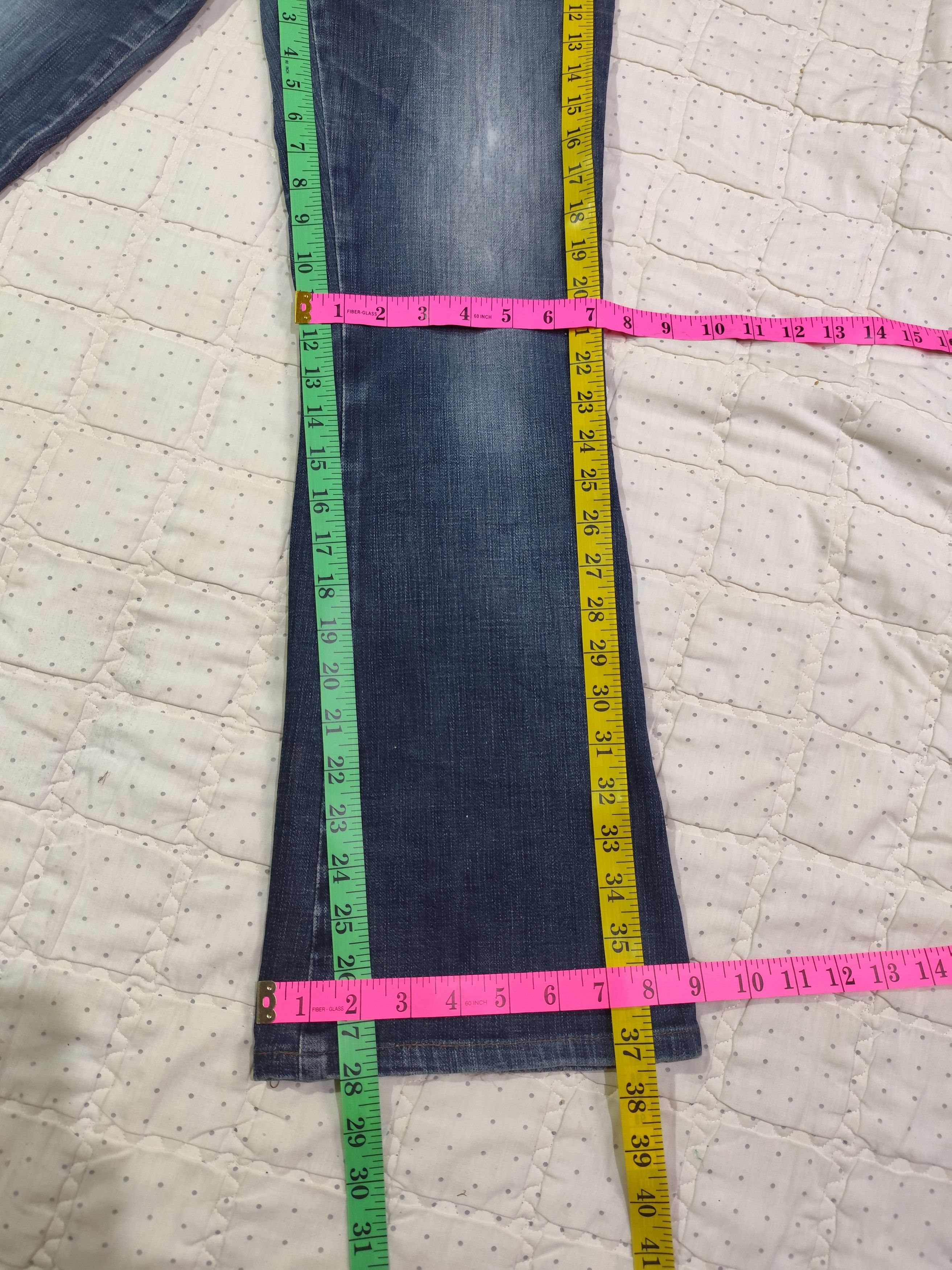 Edwin Vintage Edwin Vienus Flared Washed Denim J023 Size 30" / US 8 / IT 44 - 20 Thumbnail