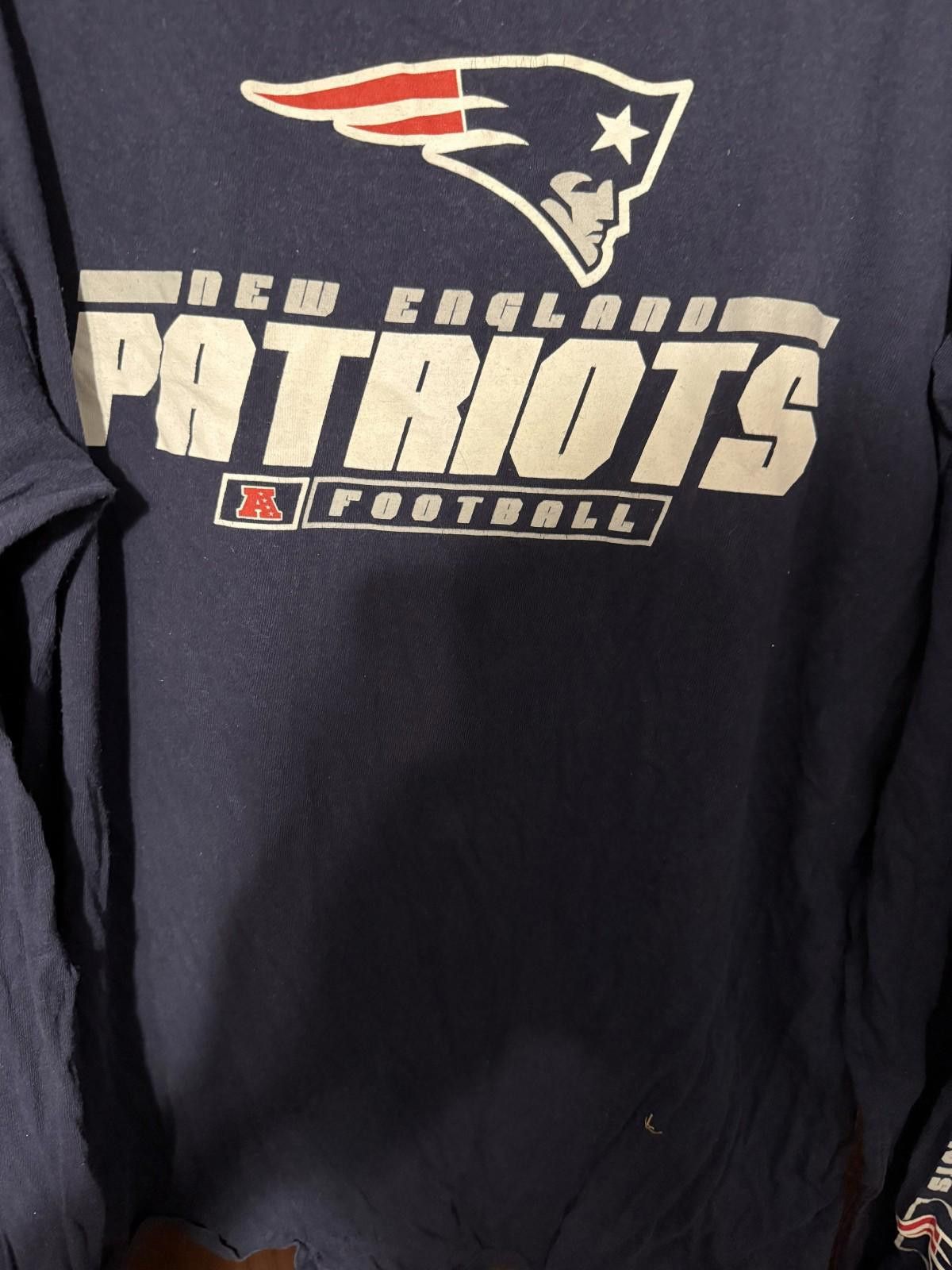 Other New England Patriots Long Sleeve T Shirt Men L Blue Size ONE SIZE - 4 Thumbnail