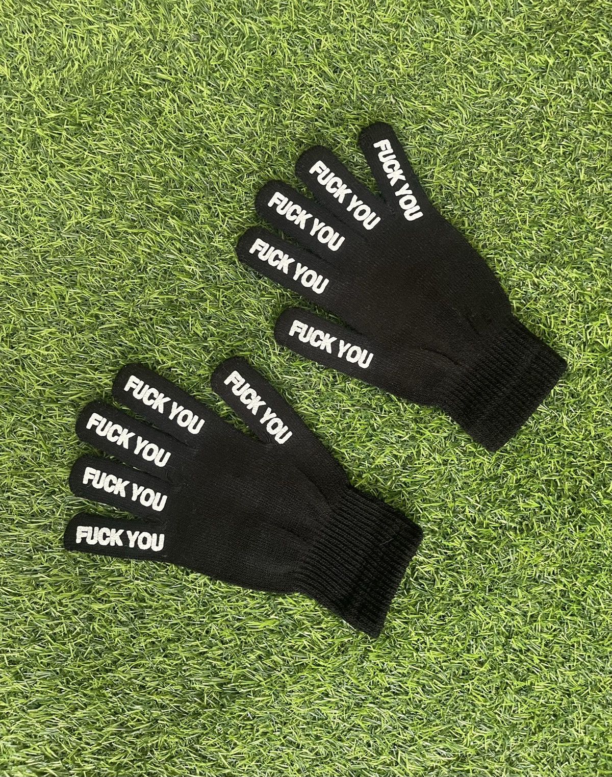 Vintage F*CK YOU GLOVES Size ONE SIZE - 1 Thumbnail