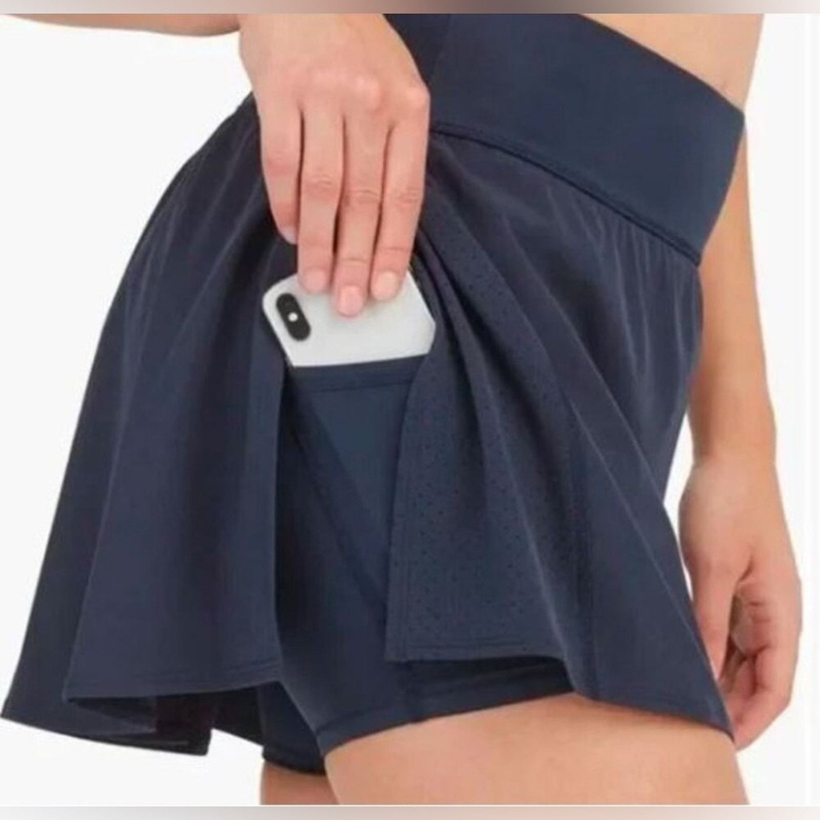 Spanx NEW SPANX BLACK GET MOVING SKORT 6.5 INSEAM POCKETS SZ XS Size 26" / US 2 / IT 38 - 6 Thumbnail
