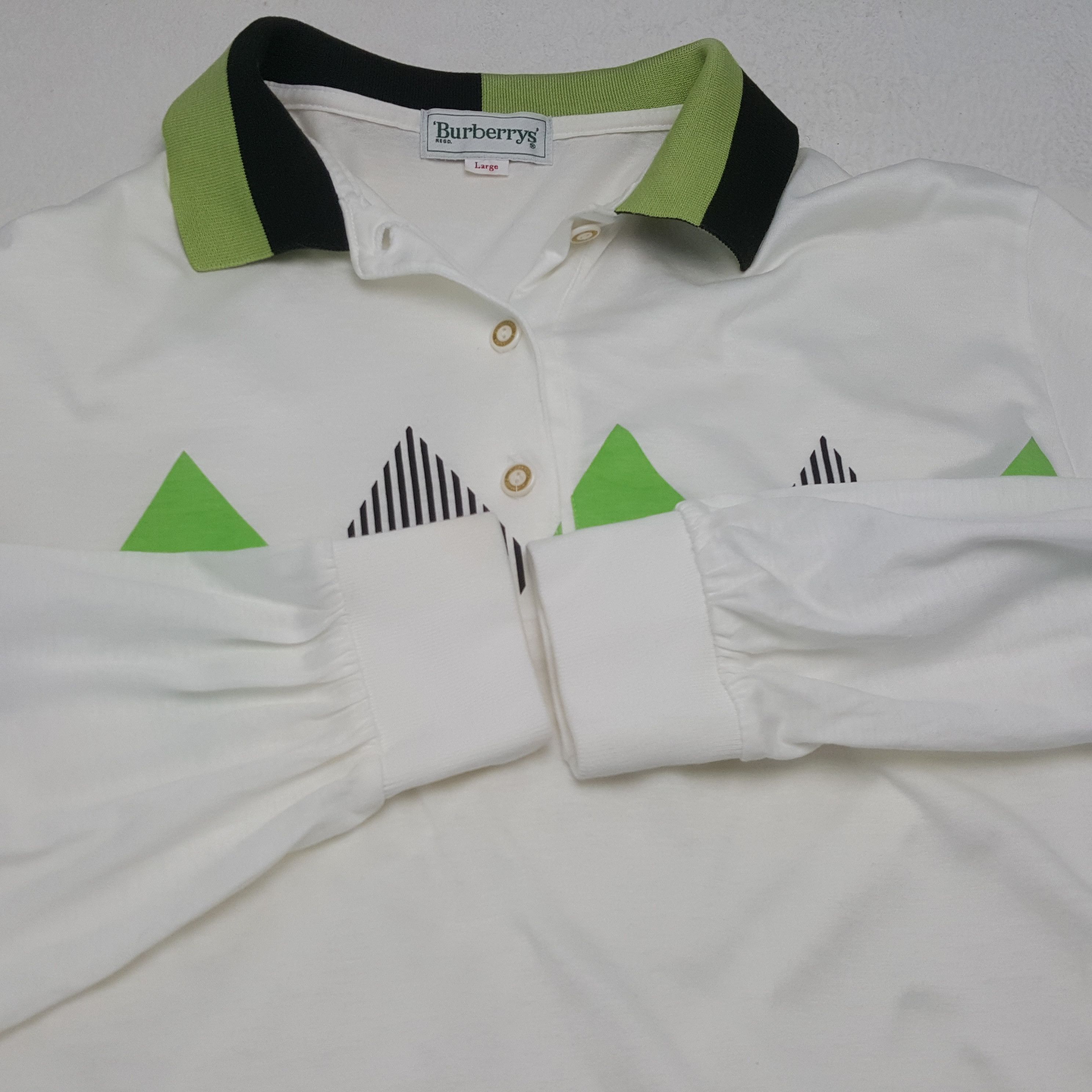 Burberry × Vintage Vintage Burberrys Fashion Brand Rare Polo Shirt C276N72 Size US M / EU 48-50 / 2 - 9 Thumbnail