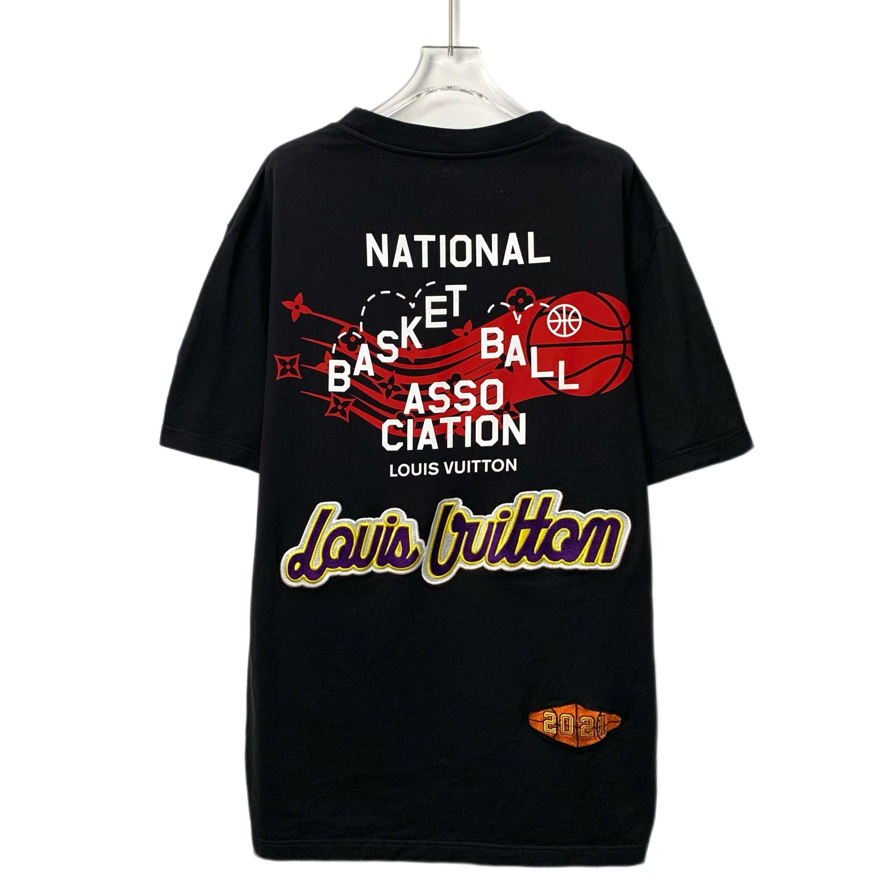 Louis Vuitton Louis Vuitton Tee – NBA Black Logo Patch Cotton (Size XXL) Size US XXL / EU 58 / 5 - 8 Thumbnail