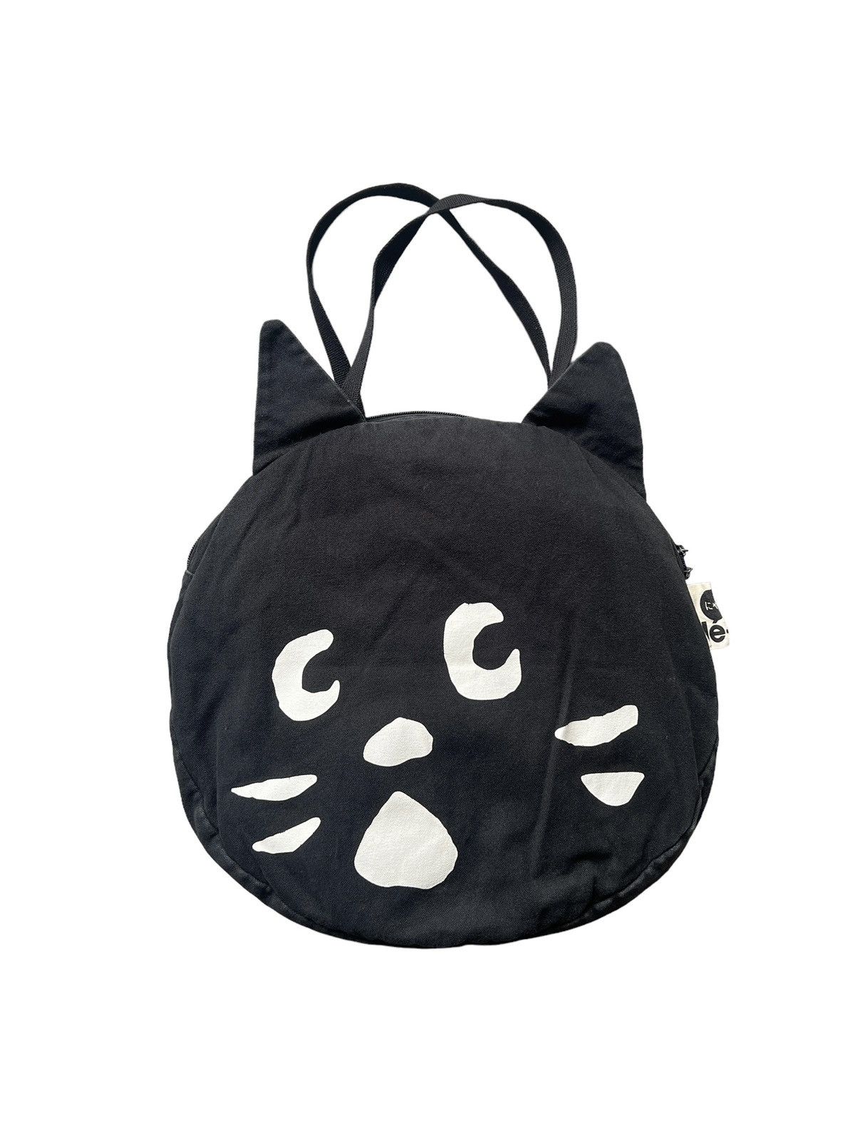 Issey Miyake Ne-Net Cat Head Canvas Zipper Tote Bag Size ONE SIZE - 1 Thumbnail