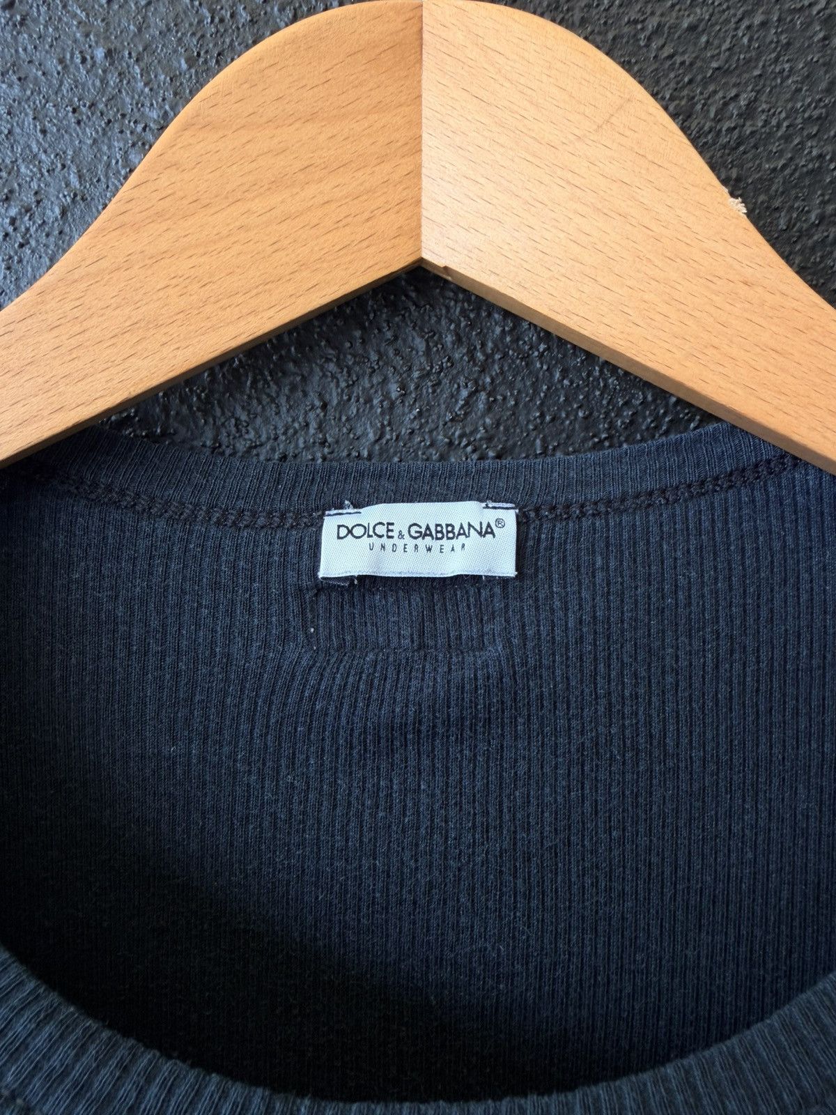 Dolce & Gabbana DOLCE & GABBANA D&G Vintage Ribbed Knit Short Sleeve T-Shirt Size XS / US 0-2 / IT 36-38 - 3 Thumbnail