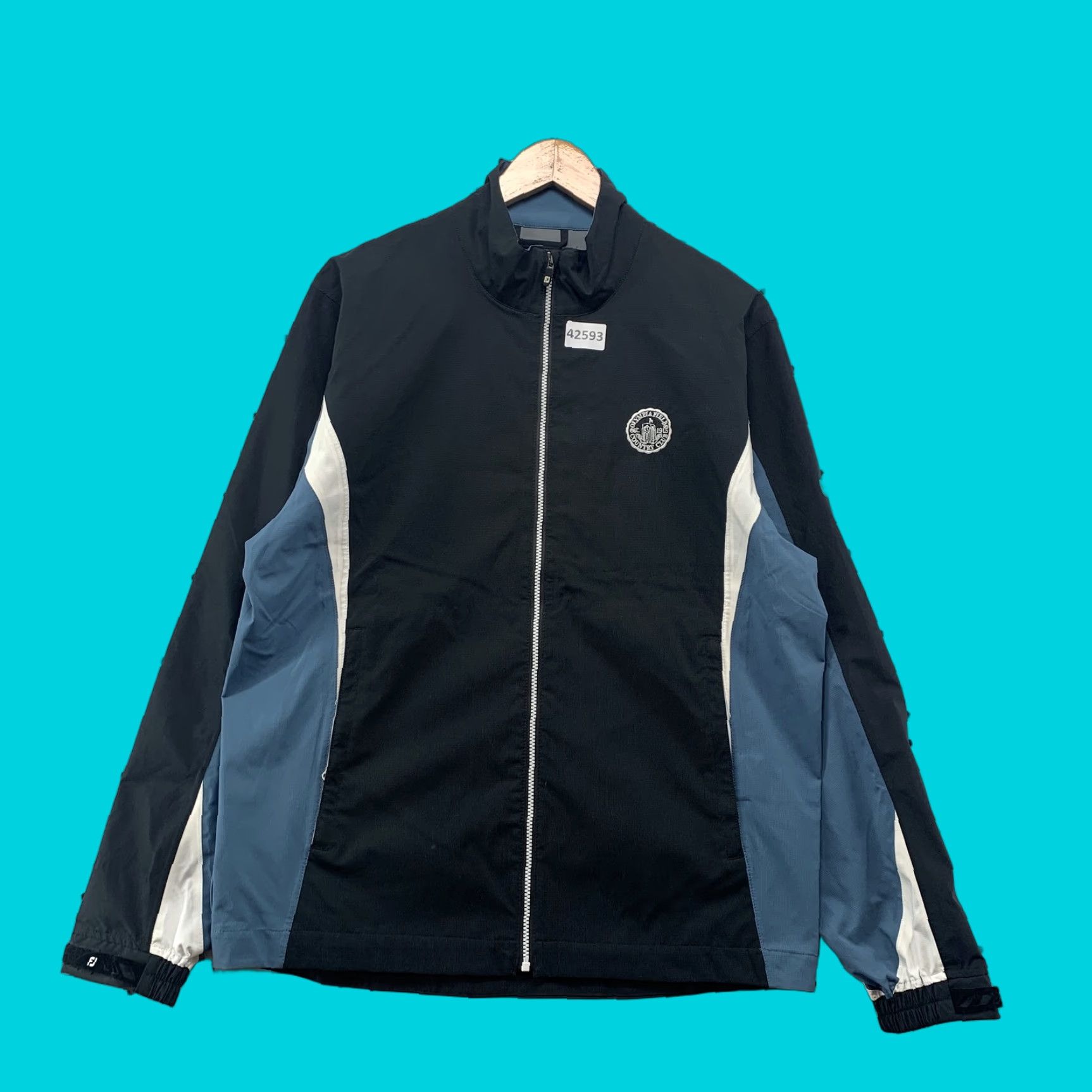 Footjoy FootJoy Hydrolite Rain Jacket Men Small Olympia Fields Black Blue Rain Proof Shirt Jacket? Size US S / EU 44-46 / 1 - 1 Thumbnail