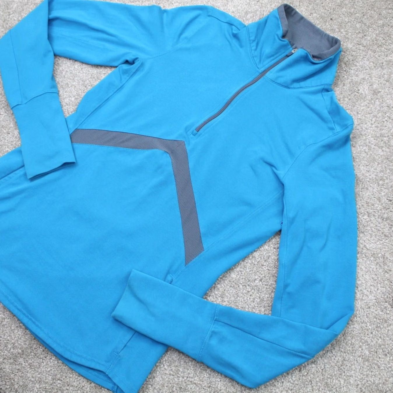 Nike Nike Element Running Sweatshirt Mens Medium Blue 1/2 Zip Long Sleeve Pullover Size M / US 6-8 / IT 42-44 - 3 Thumbnail