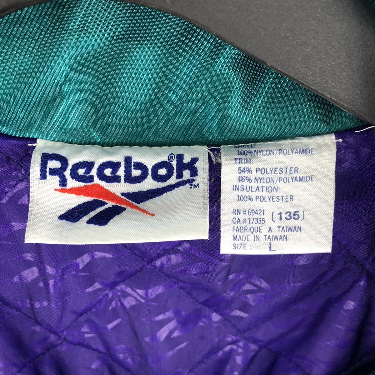 Vintage 90's Reebok Big Logo Parka Jacket