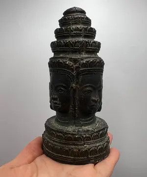 Vintage Vintage Buddha Figure Shiva Head Statue Buddhism Art Bronze Size ONE SIZE - 8 Thumbnail