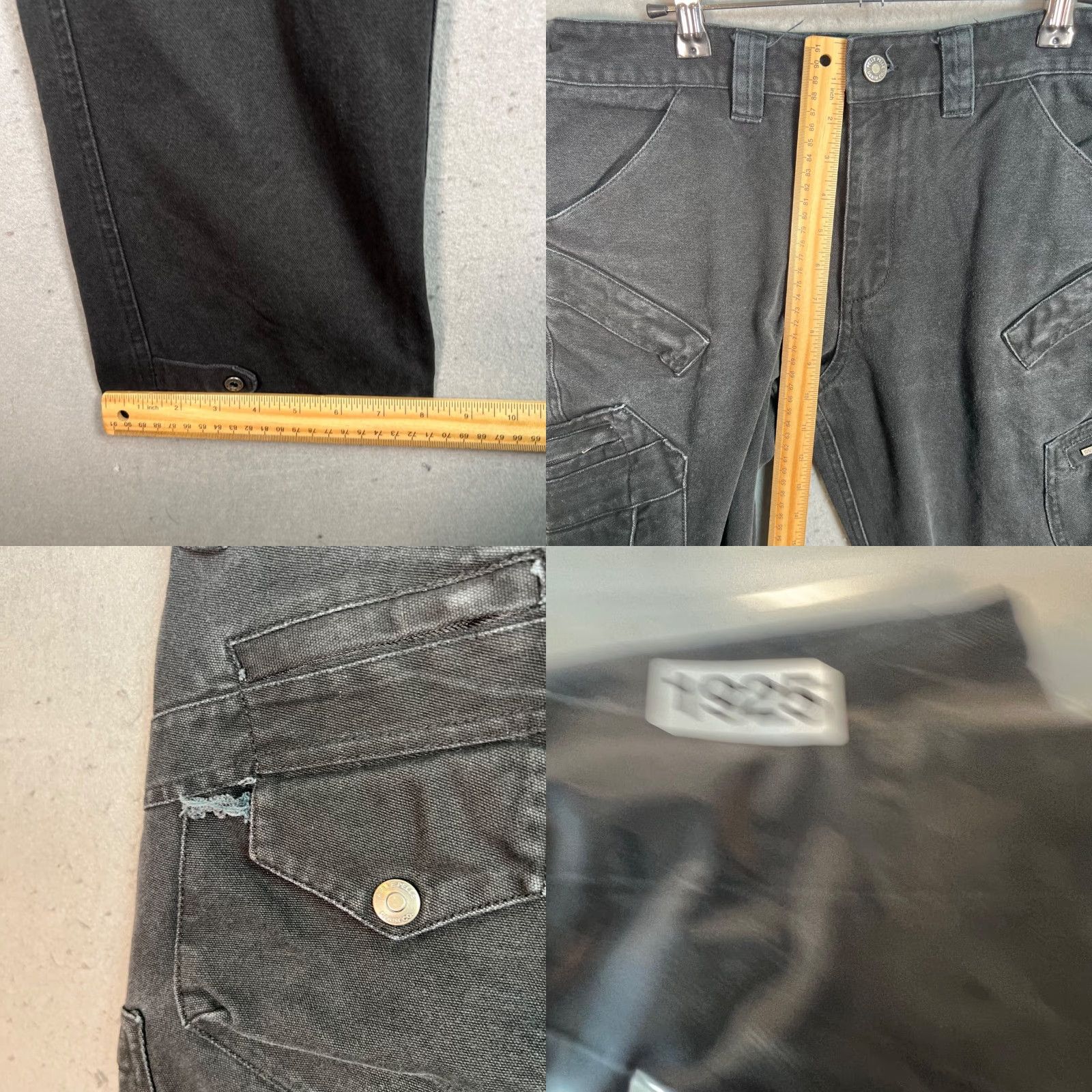 Pelle Pelle VINTAGE Pelle Pelle Jeans Black Straight Leg Cargo Pants Adult Mens 32x31 Cotton 100% Black Mens Size US 32 / EU 48 - 8 Thumbnail