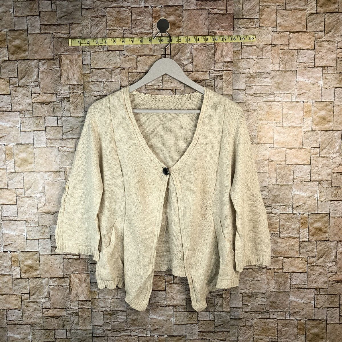 Homespun Knitwear × Japanese Brand Quttammagine Brown vintage Cardigan Knitwear #A1228 Size M / US 6-8 / IT 42-44 - 1 Thumbnail