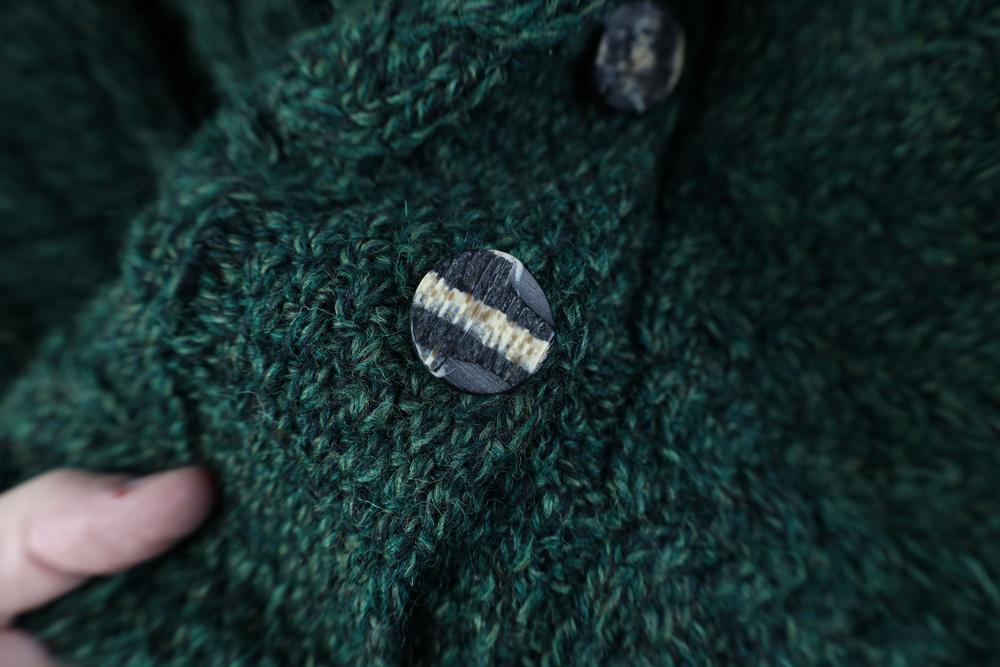 Vintage Vintage 90s Streetwear Fisherman Cable Knit Cardigan Sweater Size XL / US 12-14 / IT 48-50 - 5 Thumbnail