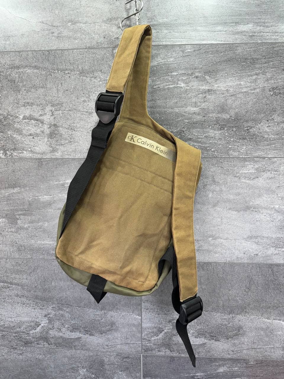 Calvin Klein Canvas Shoulder Backpack Calvin Klein Vintage Rare Y2K Drill Size ONE SIZE - 7 Thumbnail