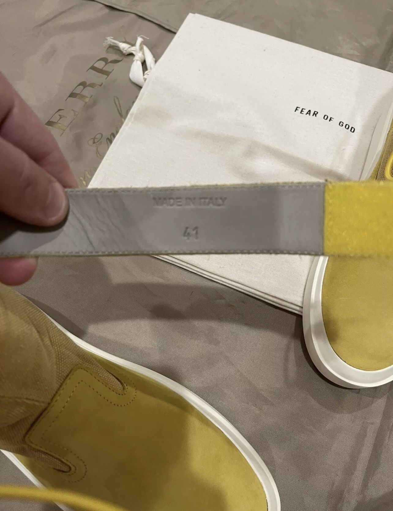 Fear of God Fear of God - Suede and Canvas Sneakers - Yellow size 41 Size US 8 / EU 41 - 5 Thumbnail