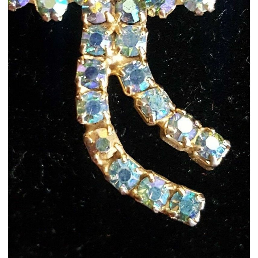 Other Weiss Signed Brooch Pin Blue Flower Bridal Bouquet Vintage 2 Size ONE SIZE - 5 Thumbnail