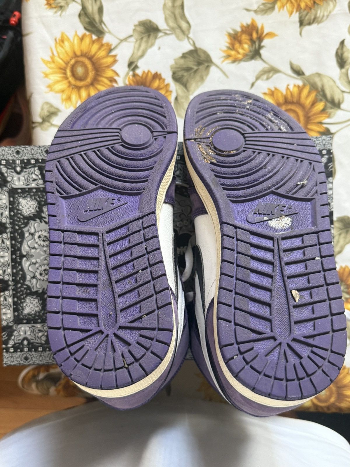 Jordan Brand Jordan 1 “Court Purple 2.0” DIY Size US 11 / EU 44 - 5 Thumbnail