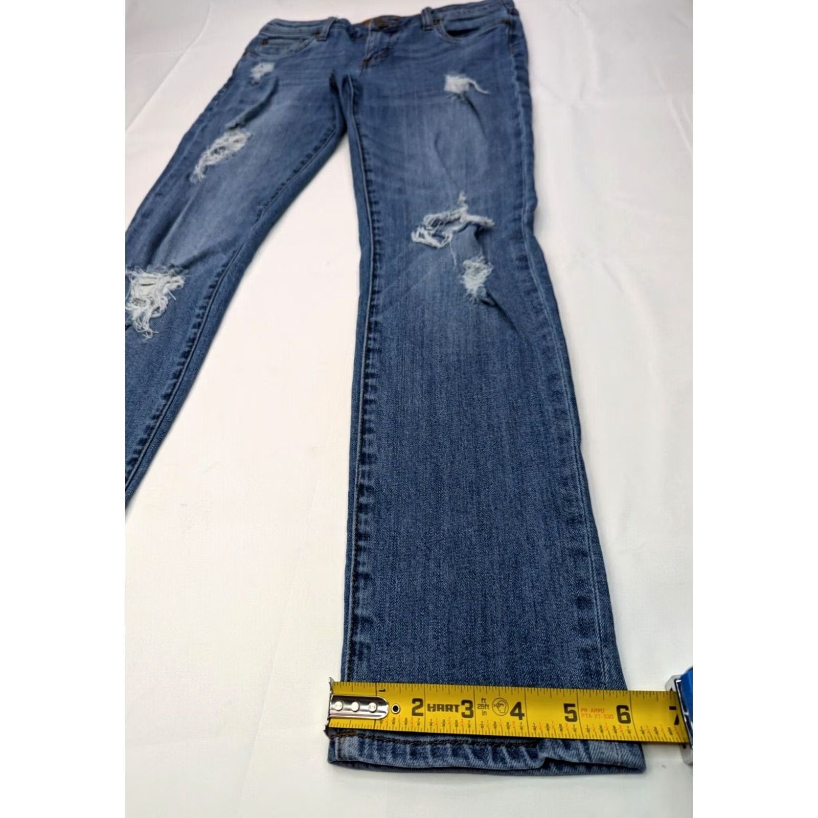Vintage Kut From The Kloth Katy Jeans Women 2 (29x29) Blue Mid-Rise Distressed Boyfriend Size 26" / US 2 / IT 38 - 2 Thumbnail