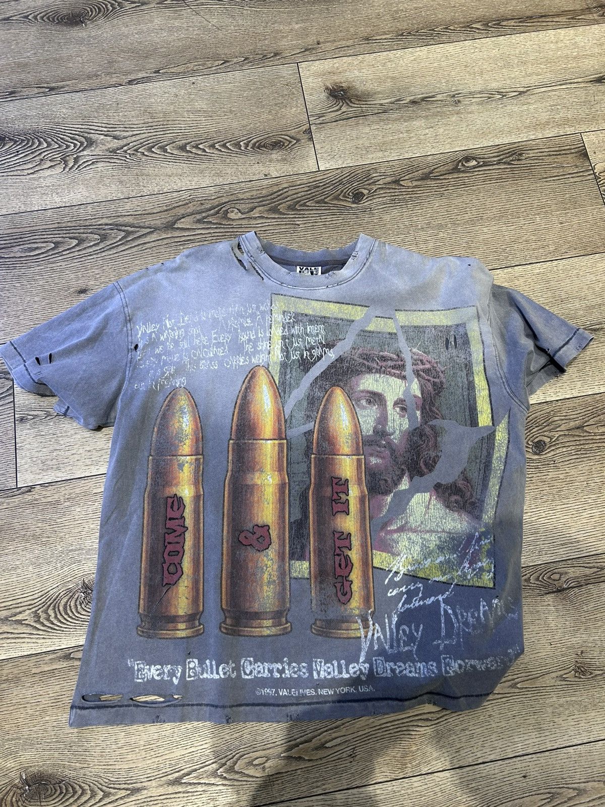 Vale Vale Faith Thrased Tee Size US S / EU 44-46 / 1 - 1 Thumbnail