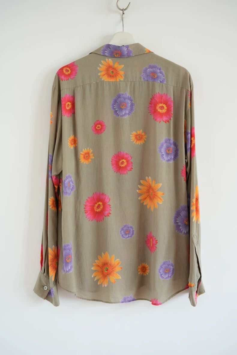 Yohji Yamamoto Yohji Yamamoto Floral Pattern Button-Up Shirt by Yohji Yam Size US L / EU 52-54 / 3 - 2 Thumbnail