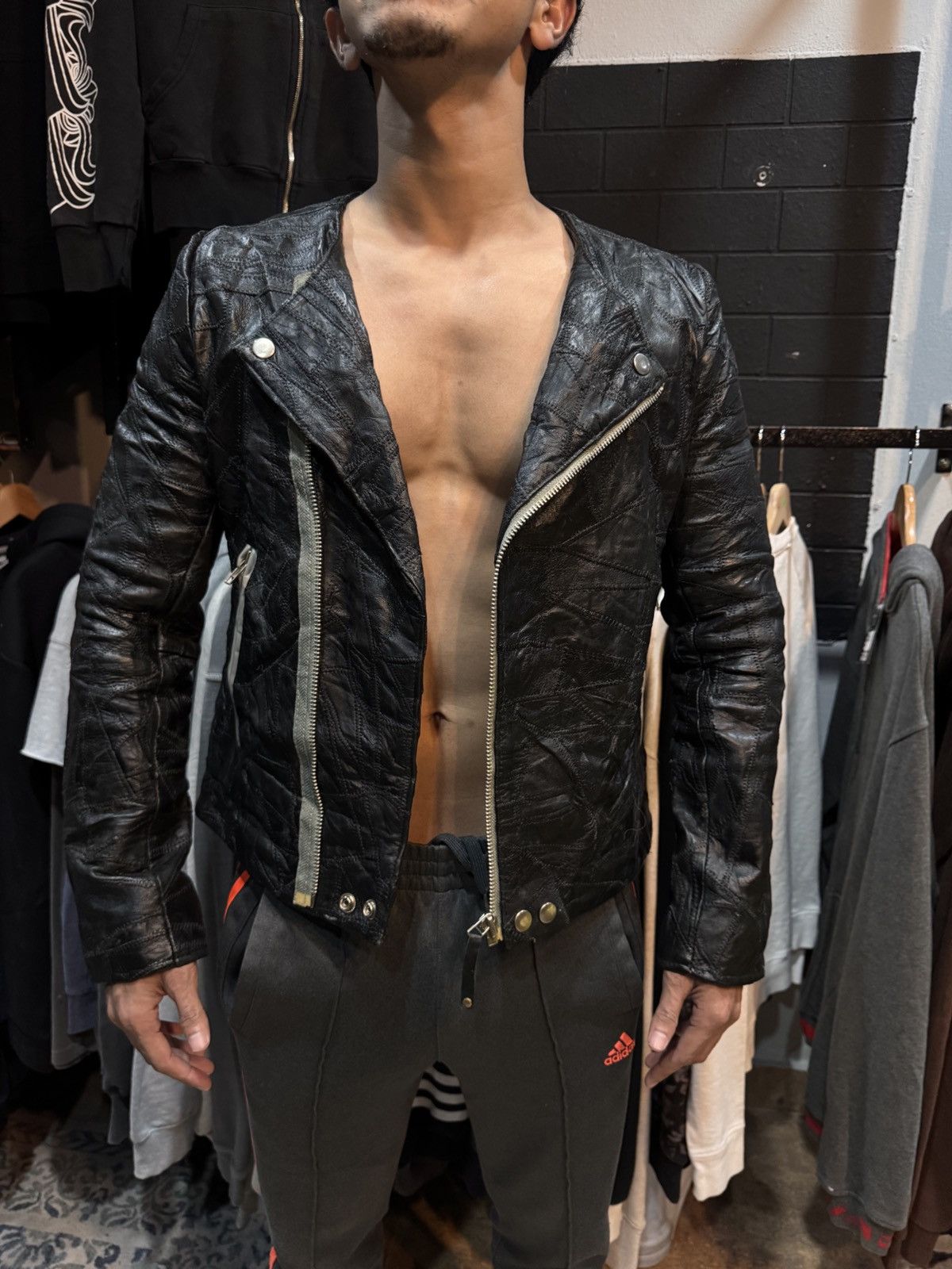 Acne Studios CRAZY VINTAGE 1997‼️ Acne Action Jeans leather biker jacket Size US S / EU 44-46 / 1 - 8 Thumbnail