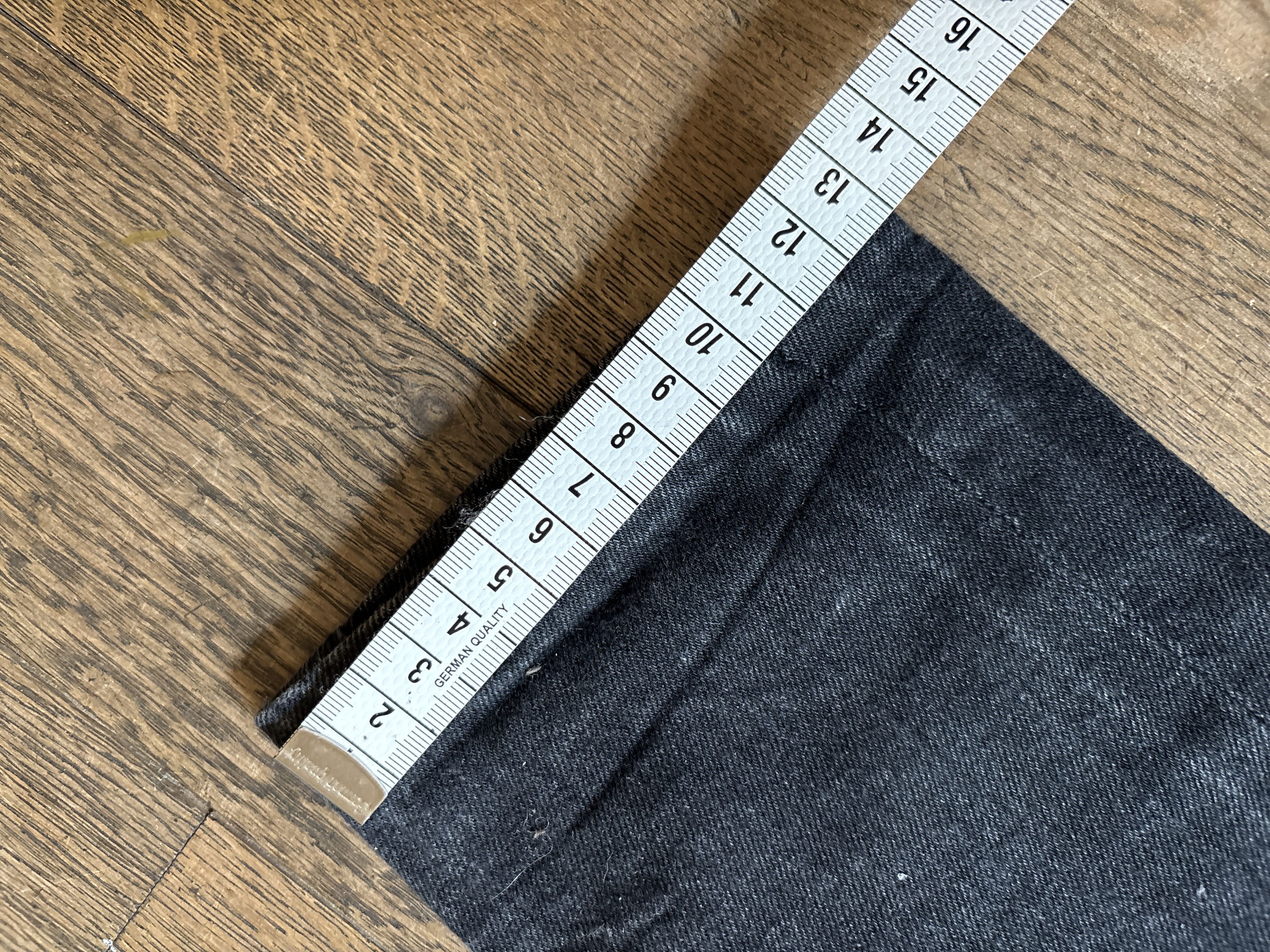 Saint Laurent Paris D14 Distressed Black Japanese Denim Size US 29 - 9 Thumbnail
