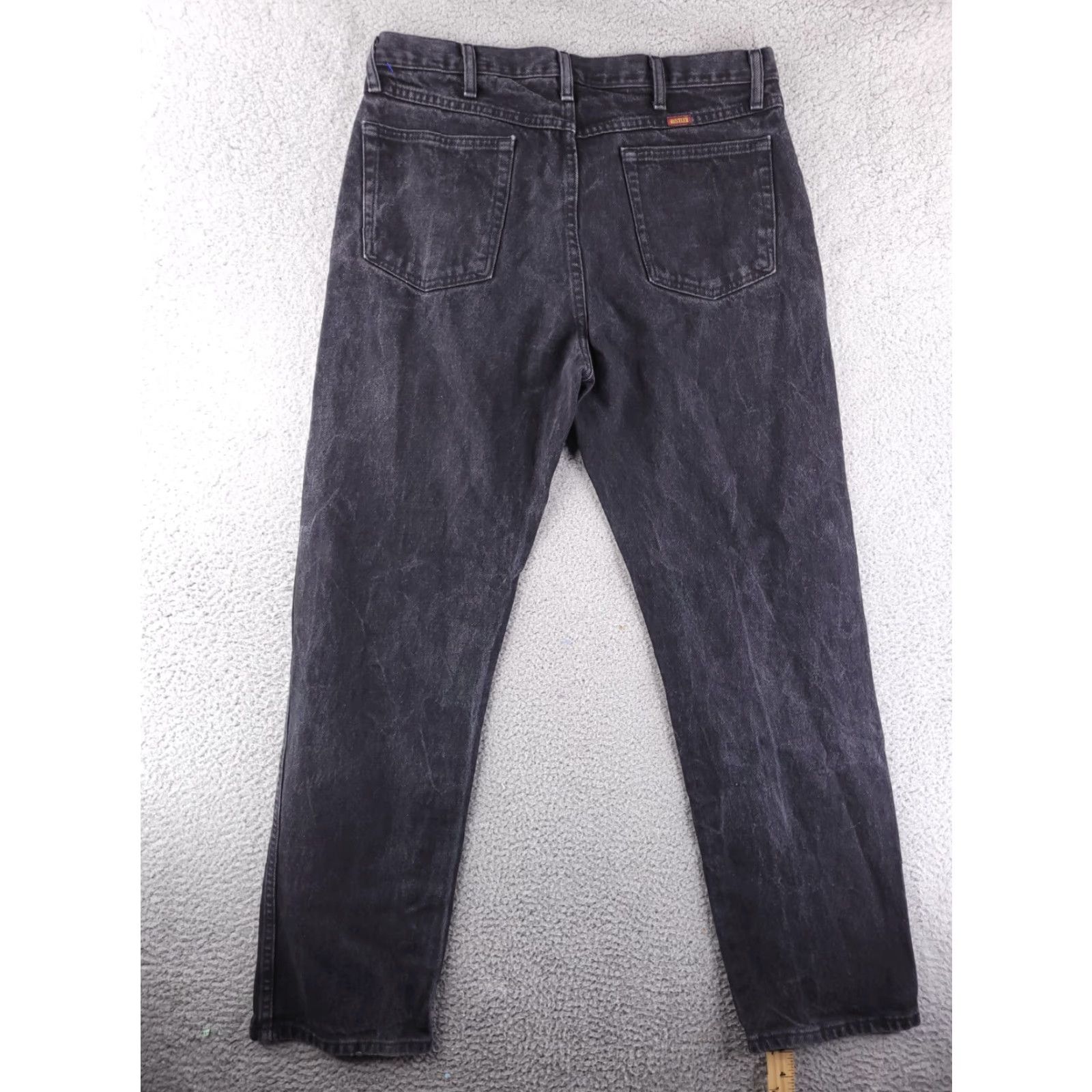 Wrangler Wrangler Jeans Mens 36x32 Black Straight Distressed Western Denim Pants Jeans Mens 36 Black Straight Distressed Western Size US 36 / EU 52 - 5 Thumbnail
