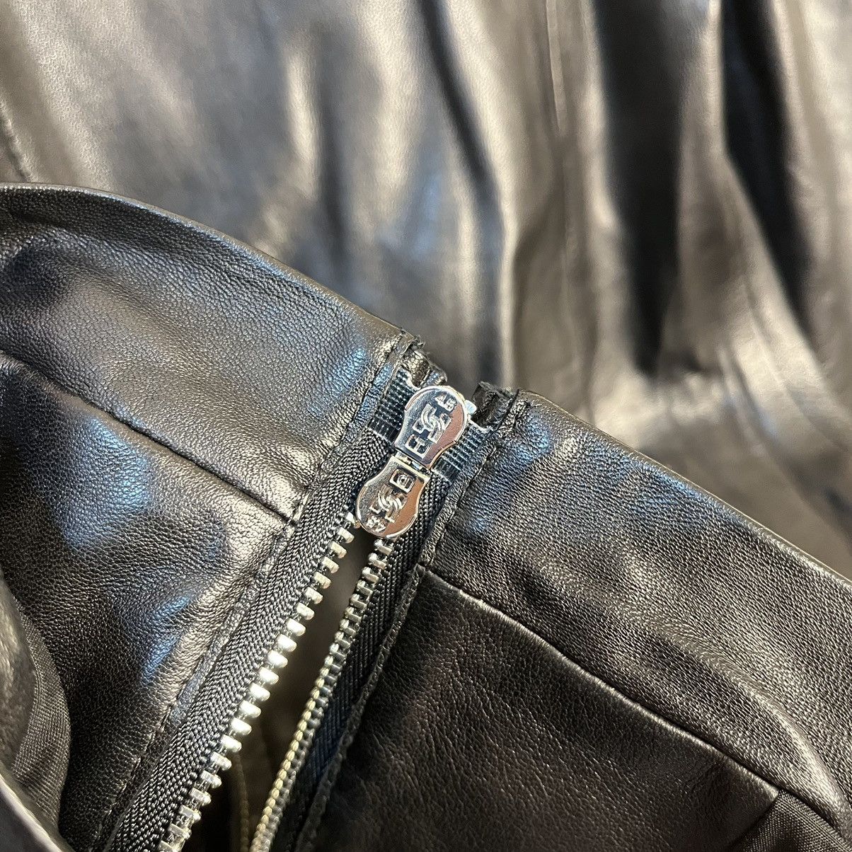 Emporio Armani Emporio Armani Women's Biker Leather Jacket Size XS / US 0-2 / IT 36-38 - 8 Thumbnail
