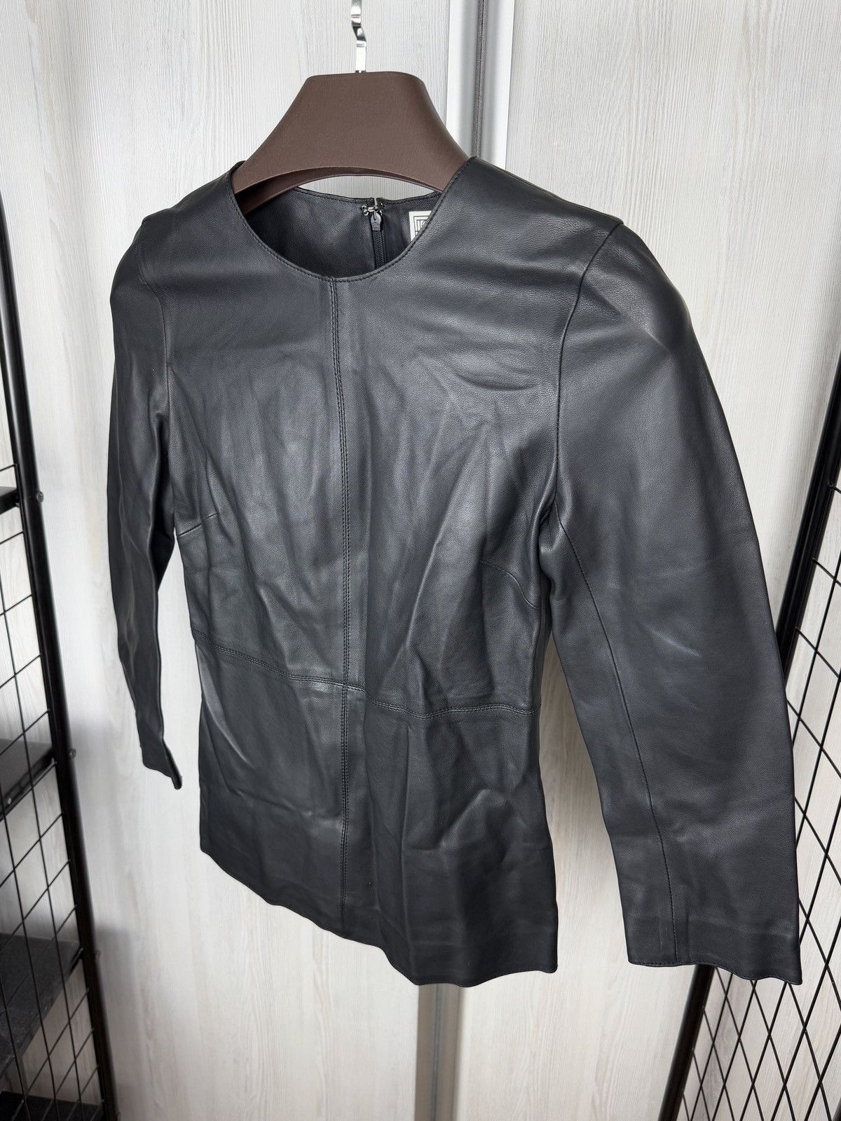 Toteme Toteme Paneled Leather Long-Sleeved Top Size XXS / US 00 / IT 34 - 5 Thumbnail