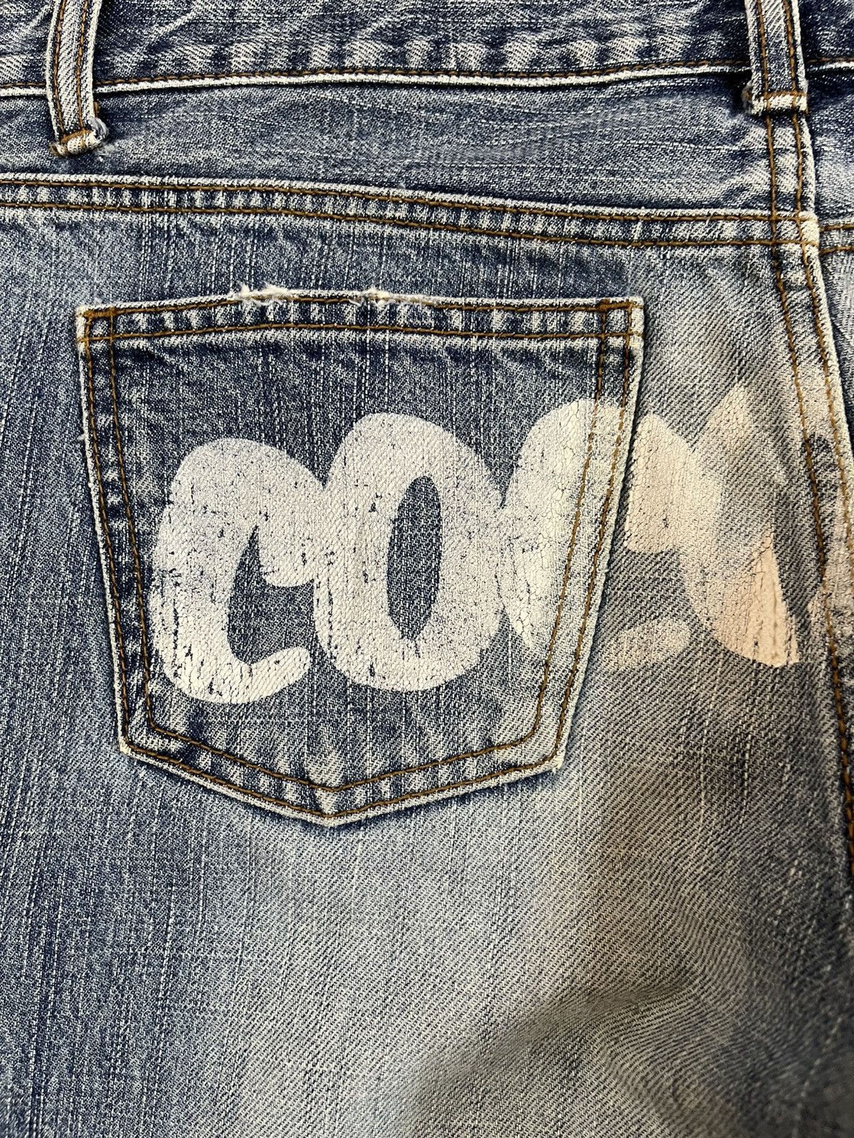 14th Addiction × 4GSELLER Vintage Cocolulu Big Logo Imprint Denim Size US 32 / EU 48 - 10 Thumbnail