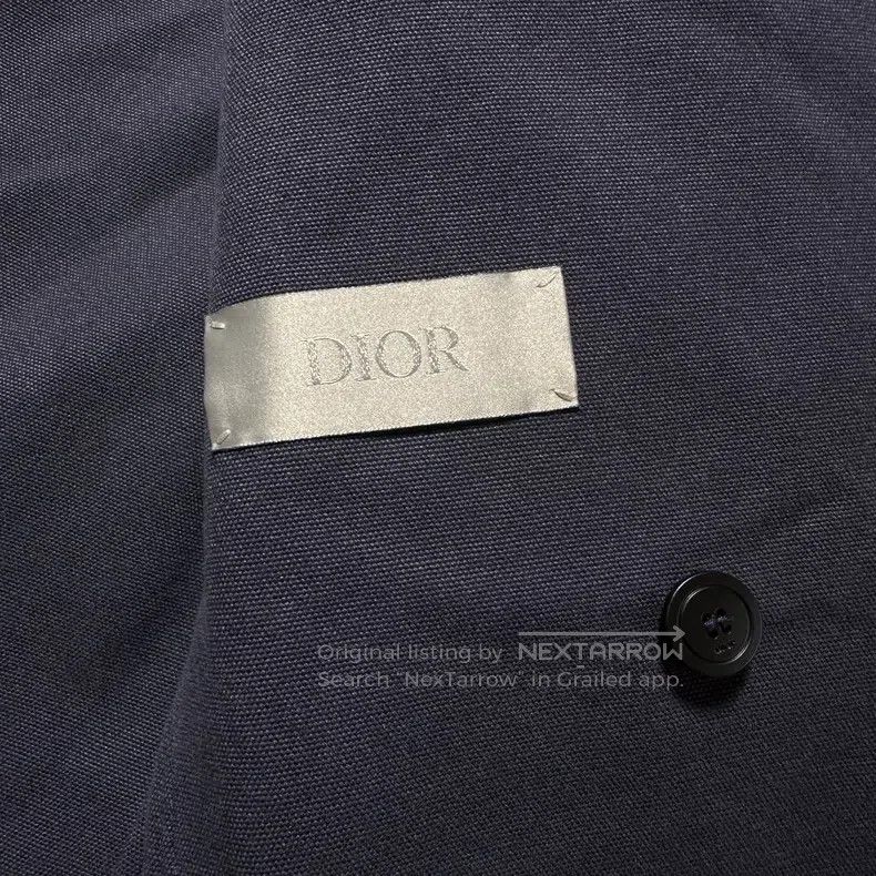 Dior Dior 23ss dark blue gardening streamer suit Size 44R - 4 Thumbnail